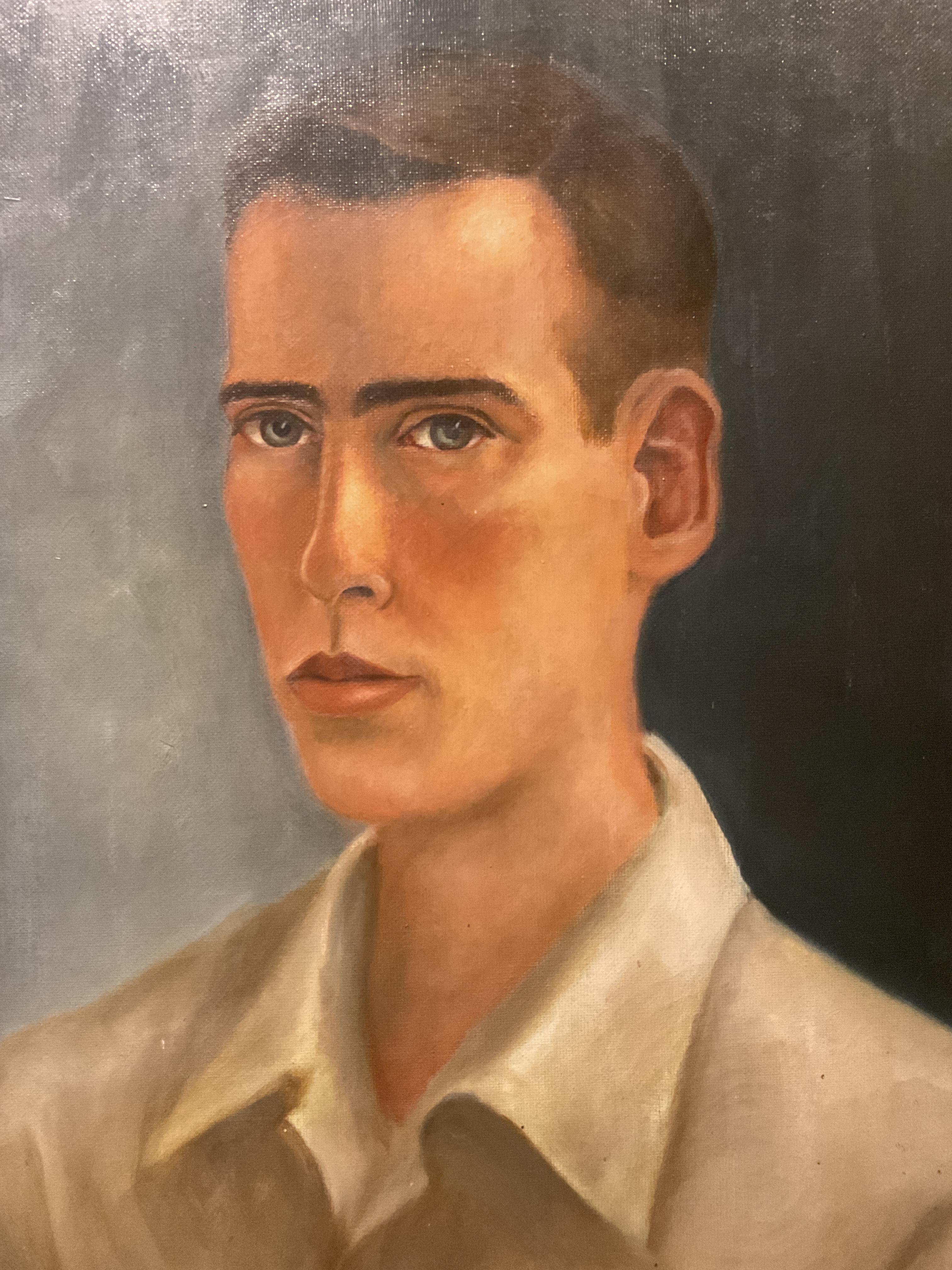 This is an interesting portrait of a military person related to the Prinz Heinrich Kaserne complex in Germany after World War II. Apparently there were internal conflicts happening after the partitioning of Germany between East and West. To monitor