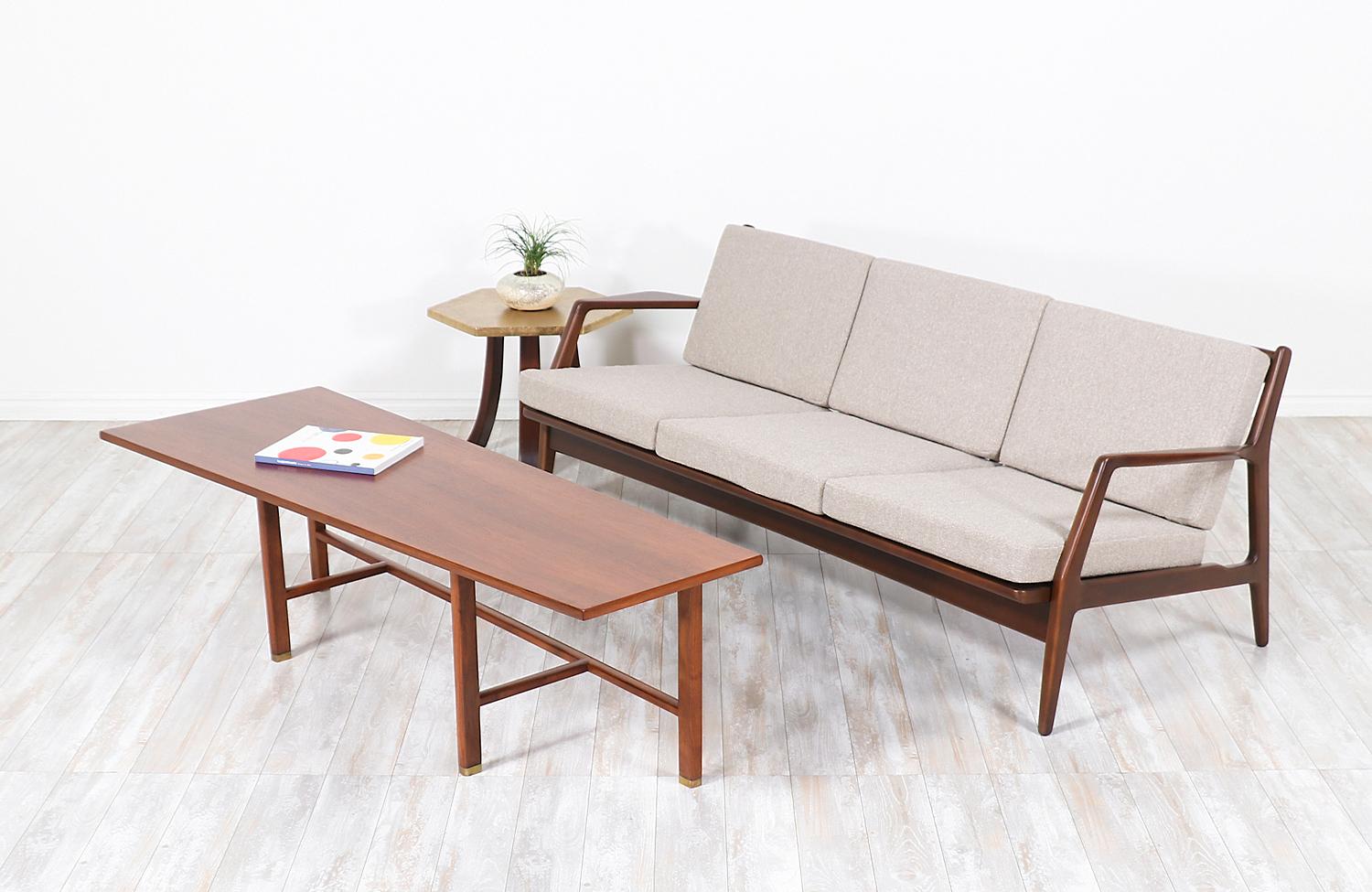 Mid-Century Modern Edward J. Wormley Asymmetrical Coffee Table for Dunbar