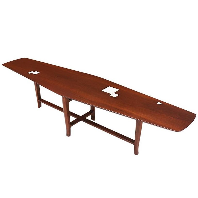Edward J. Wormley Coffee Table with TileTop for Dunbar For Sale at 1stdibs