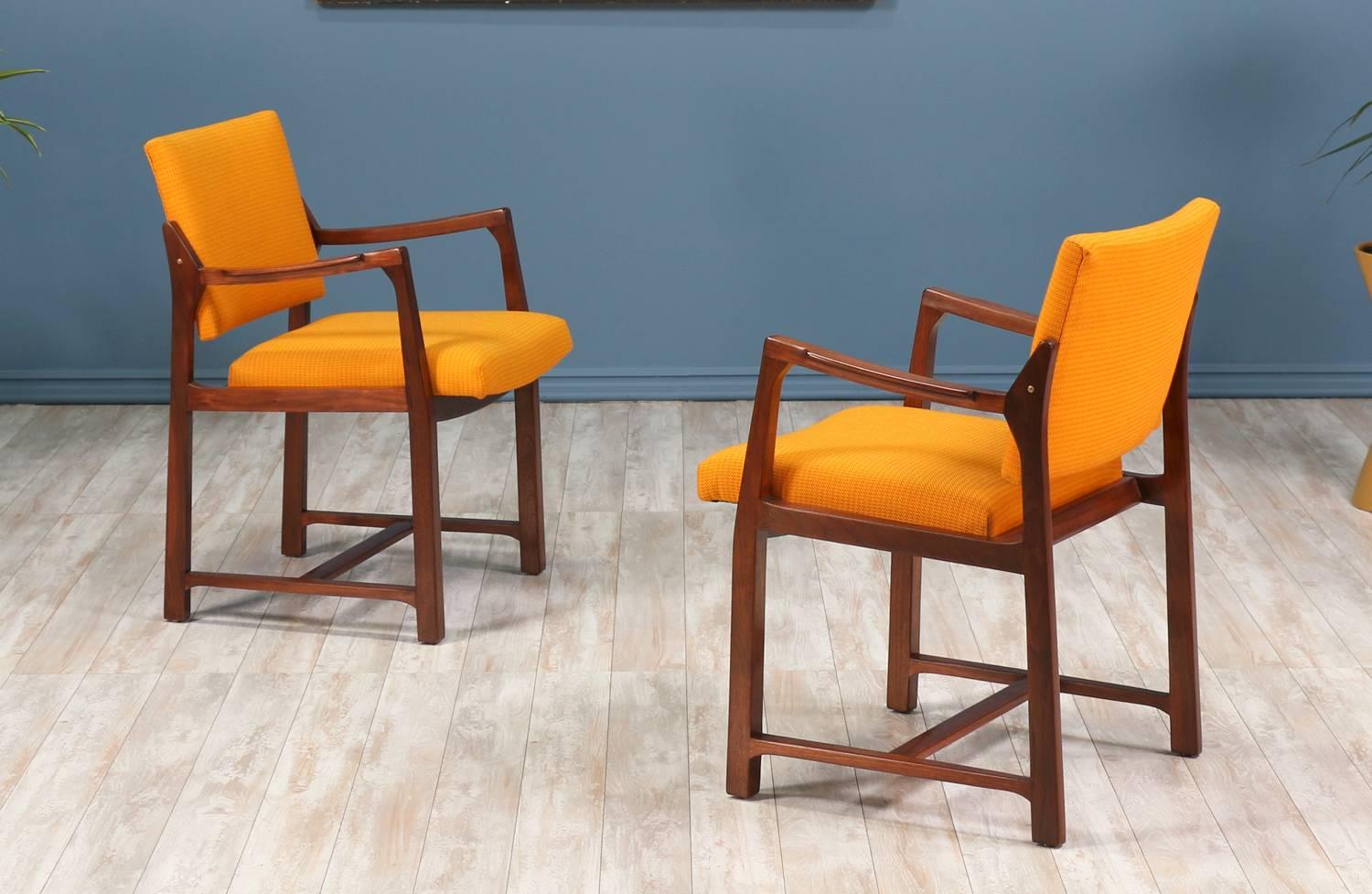 American Edward J. Wormley Easy Lounge Chairs for Dunbar