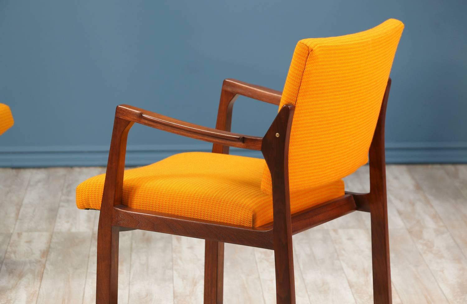 Edward J. Wormley Easy Lounge Chairs for Dunbar In Excellent Condition In Los Angeles, CA