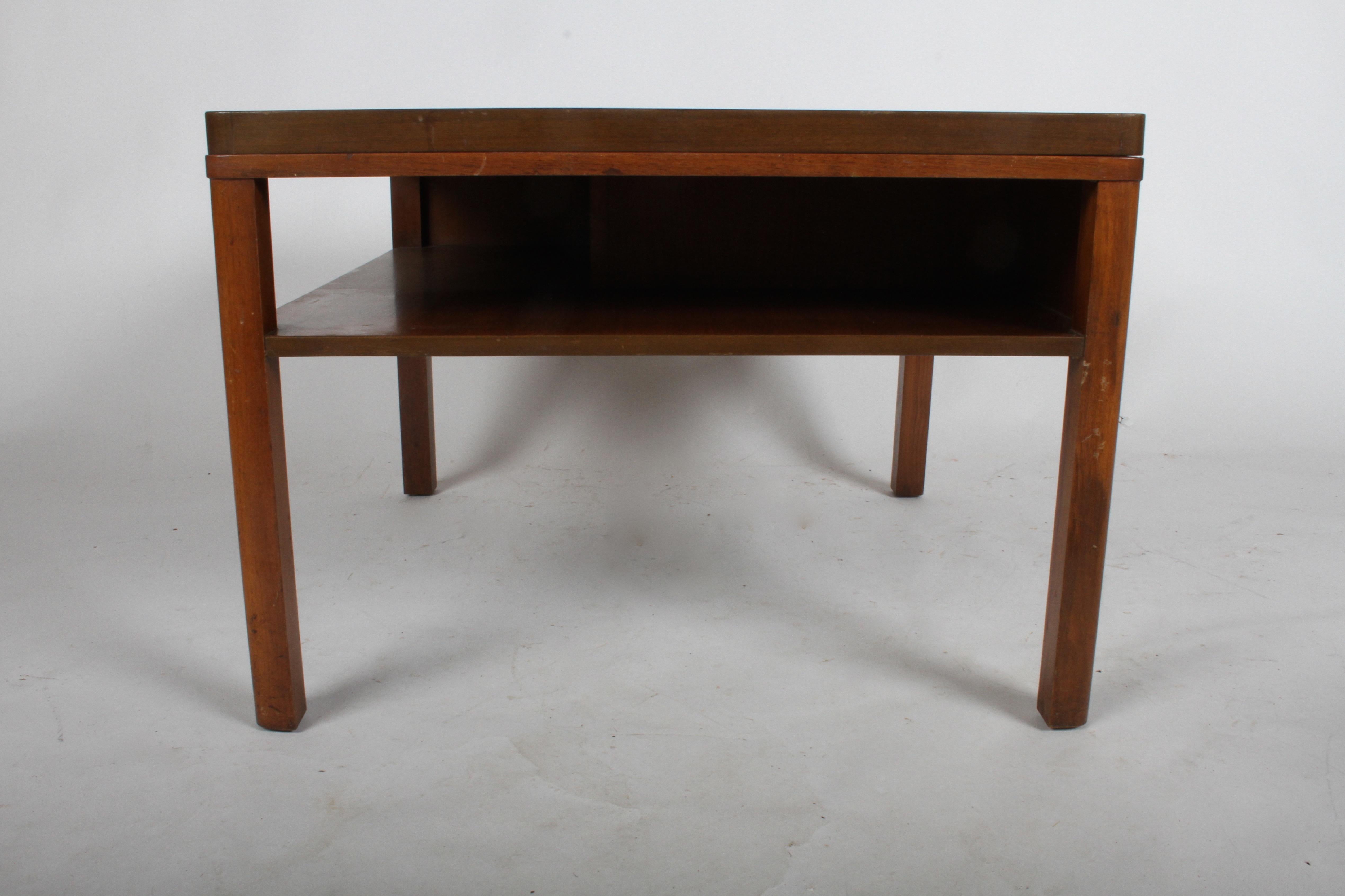 American 1940s Edward J. Wormley for Dunbar Mid-Century Mahogany Bookshelf End Table For Sale