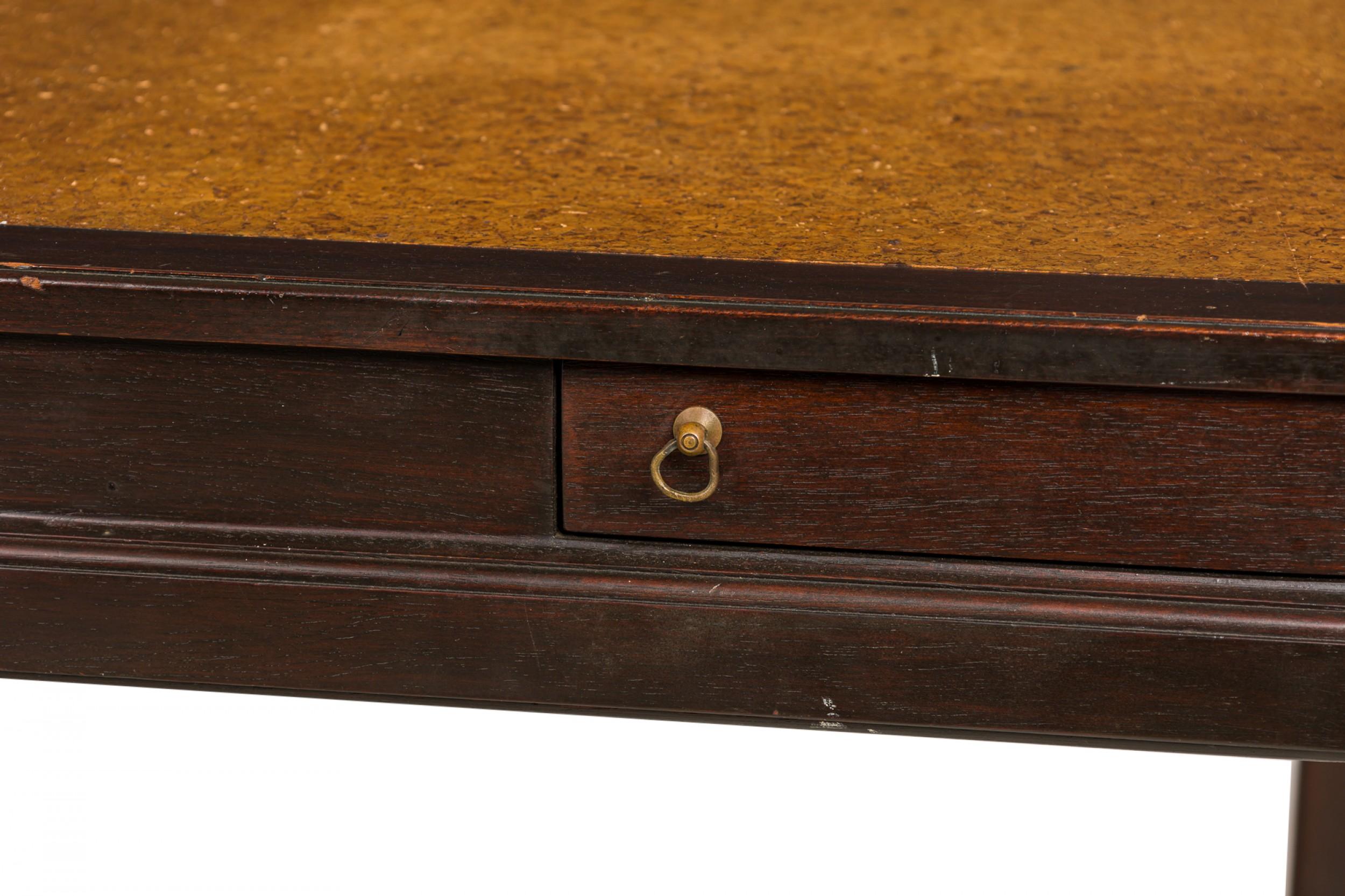 Metal Edward J Wormley for Dunbar Cork and Wood Concealed Tray Game Table