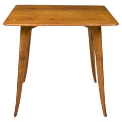 Table de jeu carrée en bois Edward J Wormley pour Dunbar Furniture Company