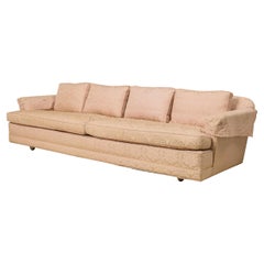 Edward J Wormley for Dunbar Rose Pink Fabric Upholstered Three Seat Sofa