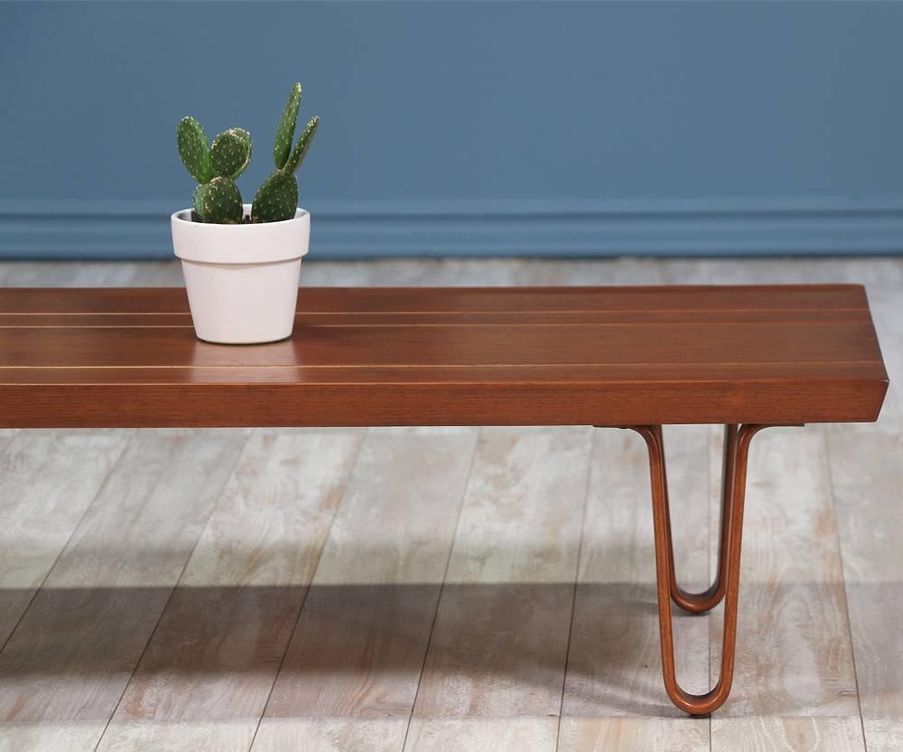 American Edward J. Wormley Long John Bench Coffee Table