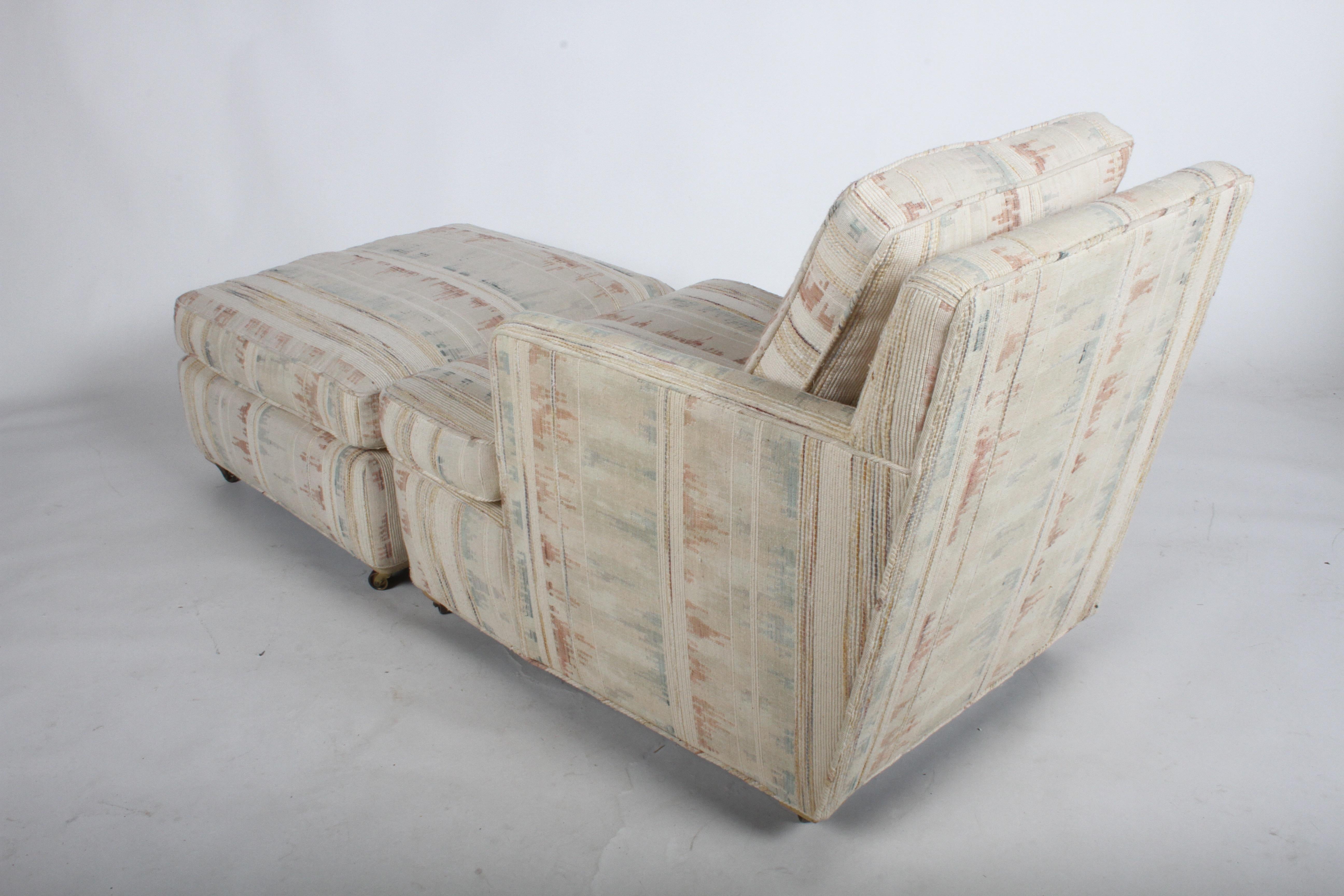 Edward J. Wormley Silla de salón y otomana circa años 50 para Dunbar en venta 5