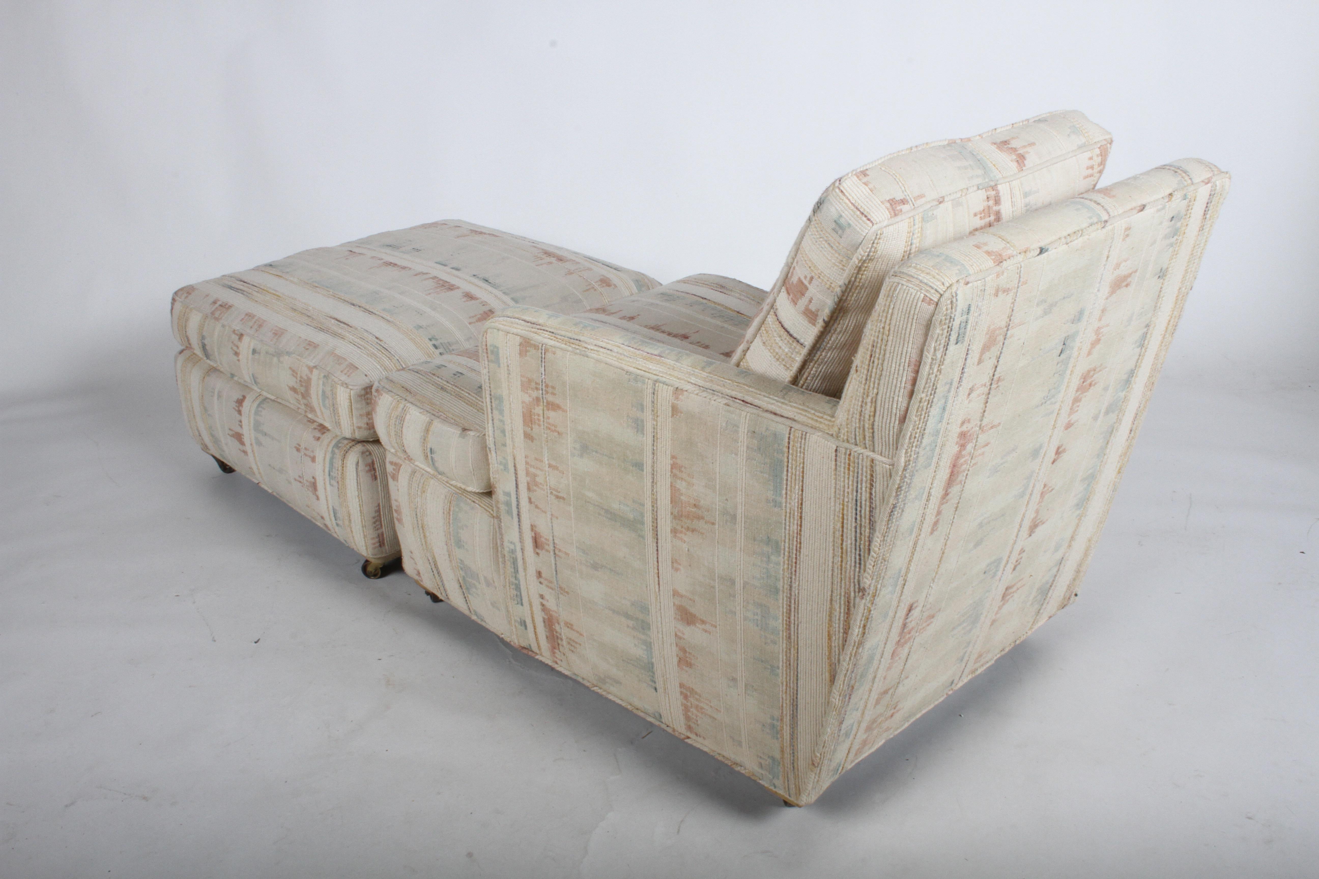 Chaise longue et pouf Edward J. Wormley, vers les années 1950, pour Dunbar en vente 5