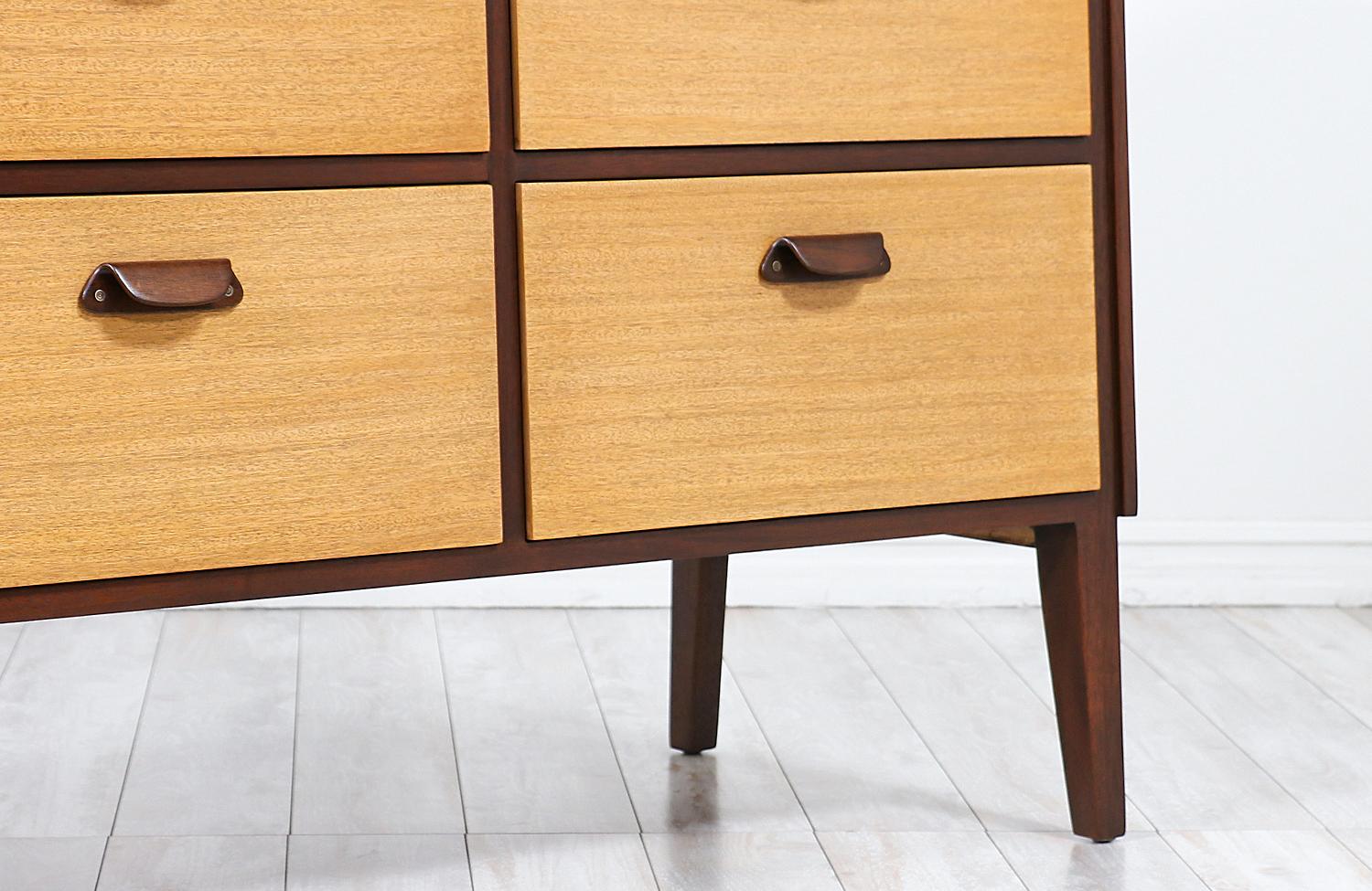 Wood Expertly Restored - Edward J. Wormley Model-5562 Two-Tone Dresser for Dunbar