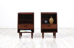 Restaurato con perizia - Comodini con libreria di Edward J. Wormley per Dunbar