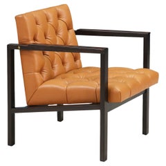 Expertly Restored - Edward J. Wormley Tufted Lounge Chair for Dunbar