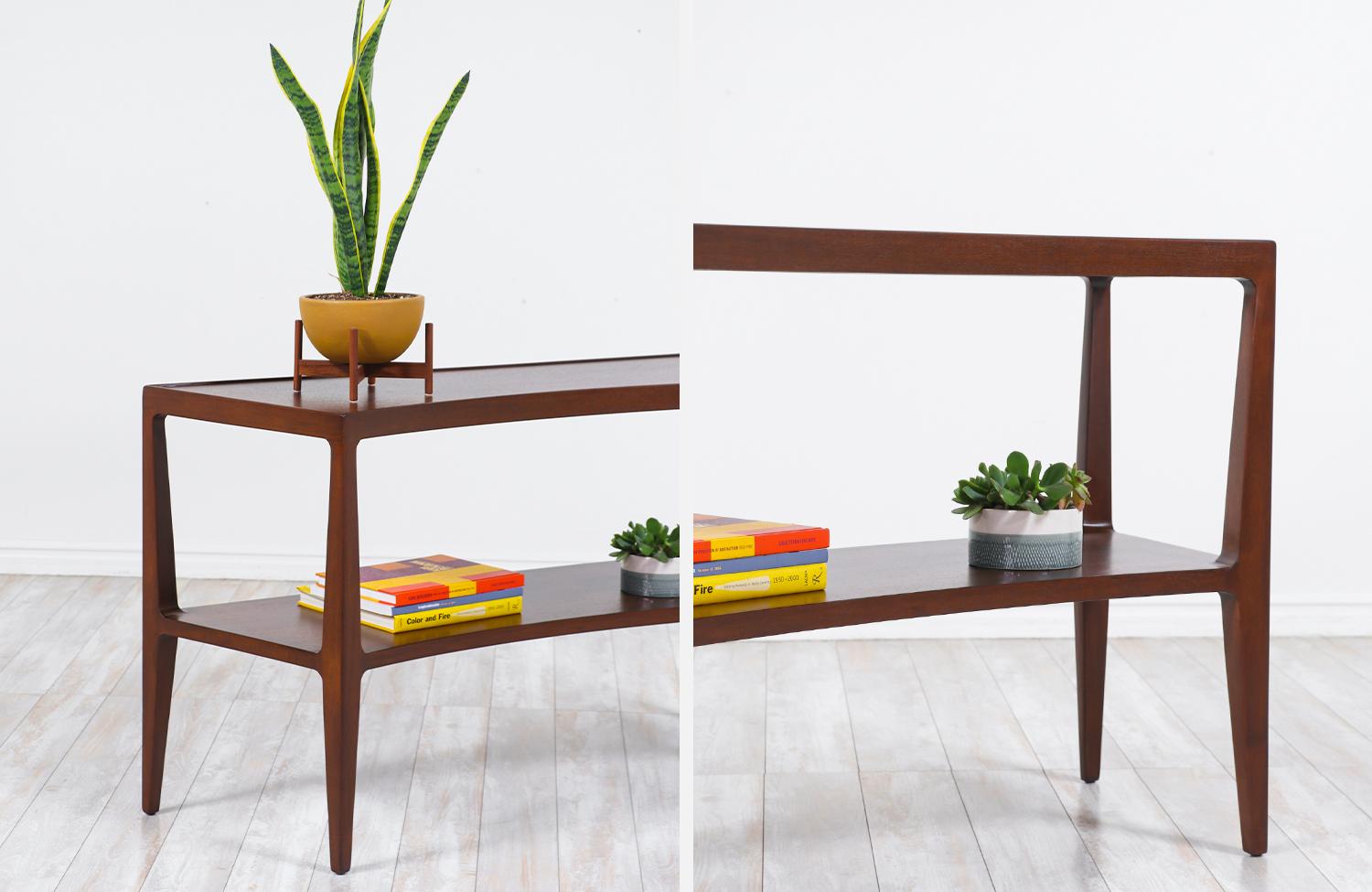Edward J. Wormley Two-Tier Console Table for Dunbar 1