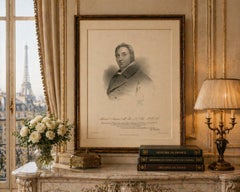 Edward Jenner Portrait, Antique Medical Engraving, Vaccination Pioneer, c.1827