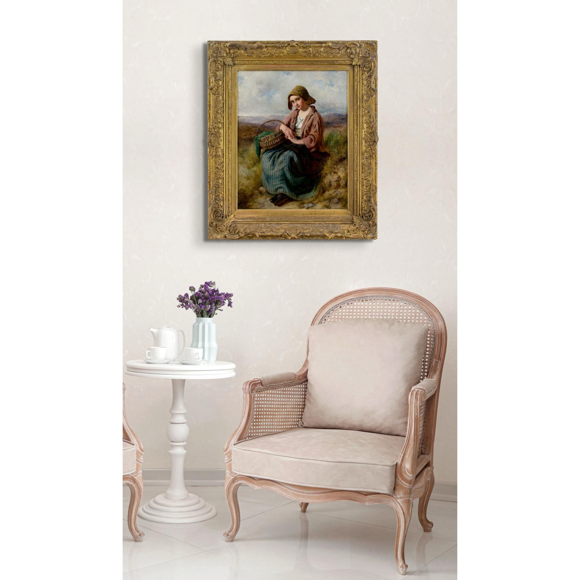 Edward John Cobbett RBA (Attributed), Portrait Of A Girl In A Landscape For Sale 2