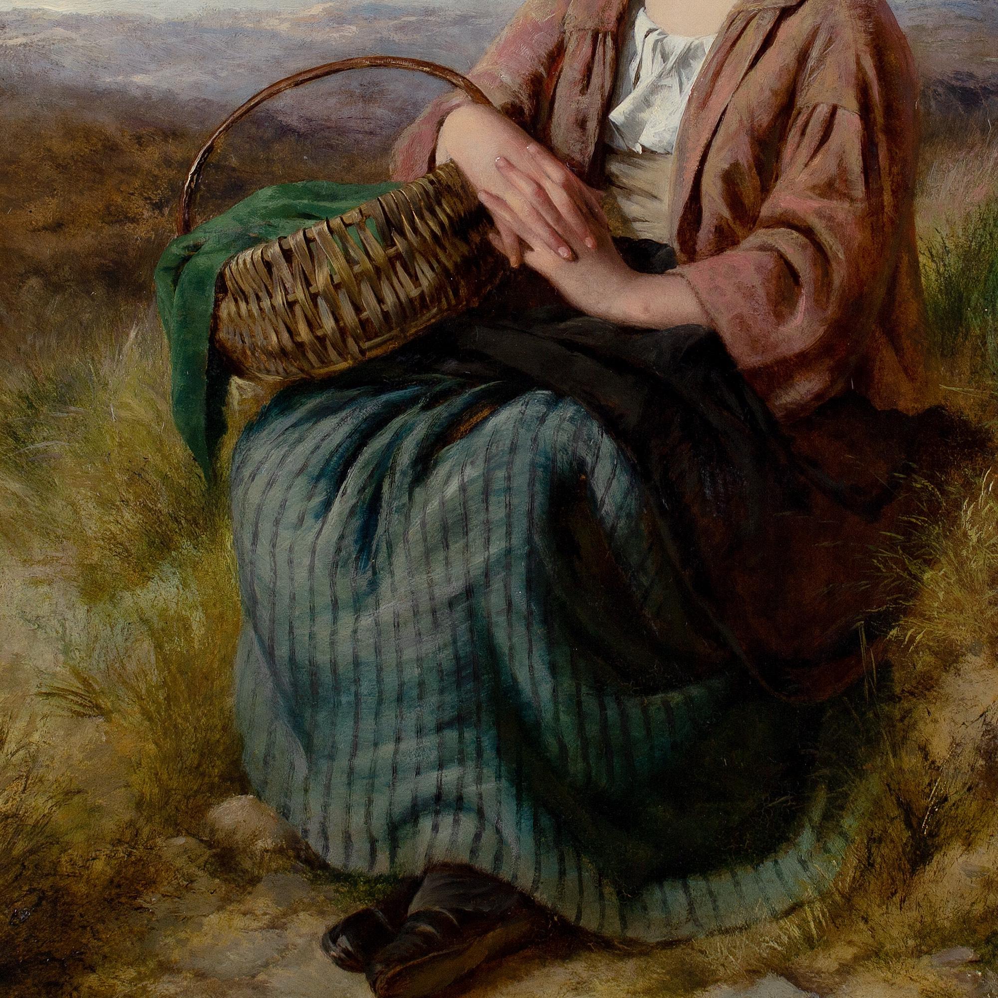 Edward John Cobbett RBA (Attributed), Portrait Of A Girl In A Landscape For Sale 6