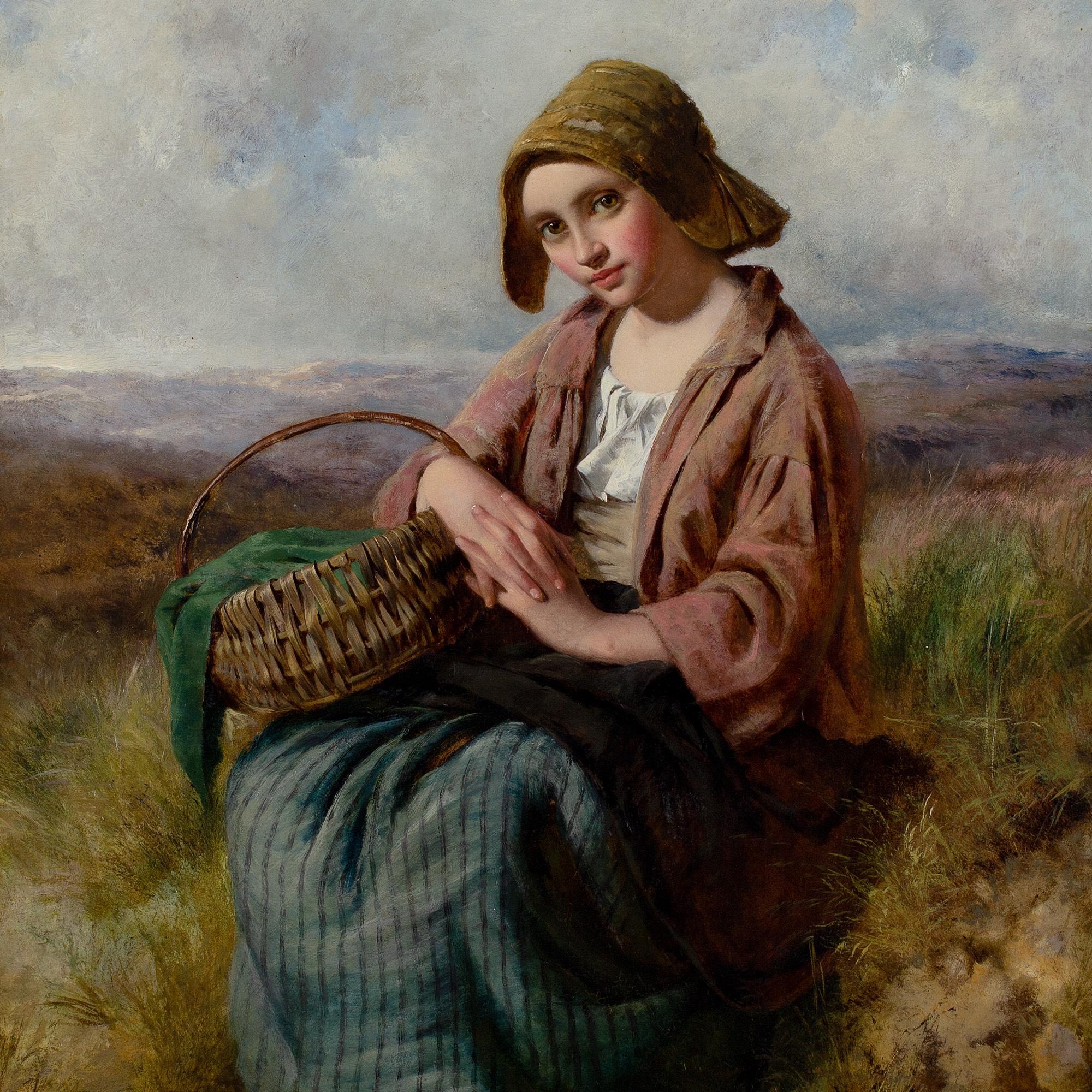 Edward John Cobbett RBA (Attributed), Portrait Of A Girl In A Landscape For Sale 7