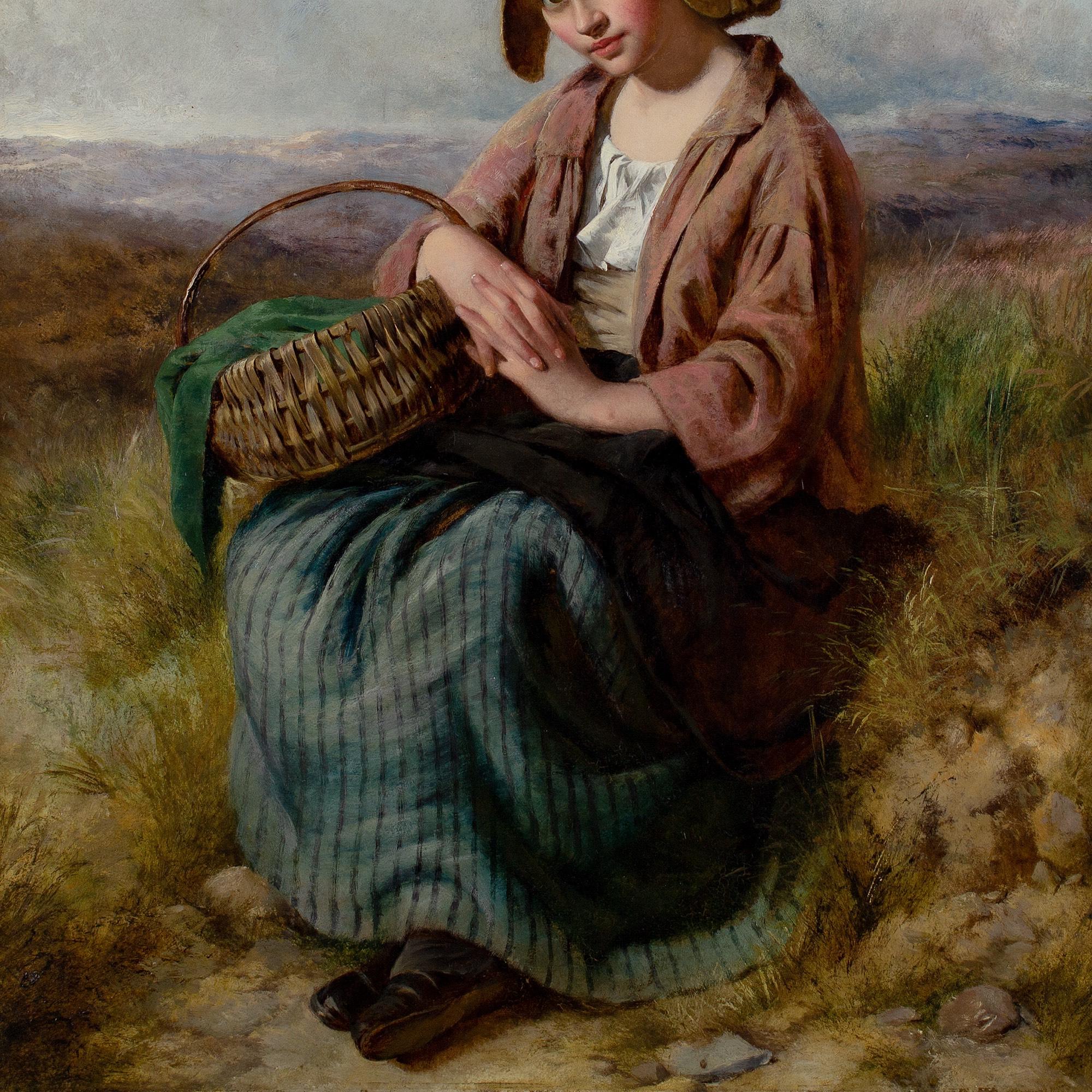 Edward John Cobbett RBA (Attributed), Portrait Of A Girl In A Landscape For Sale 8