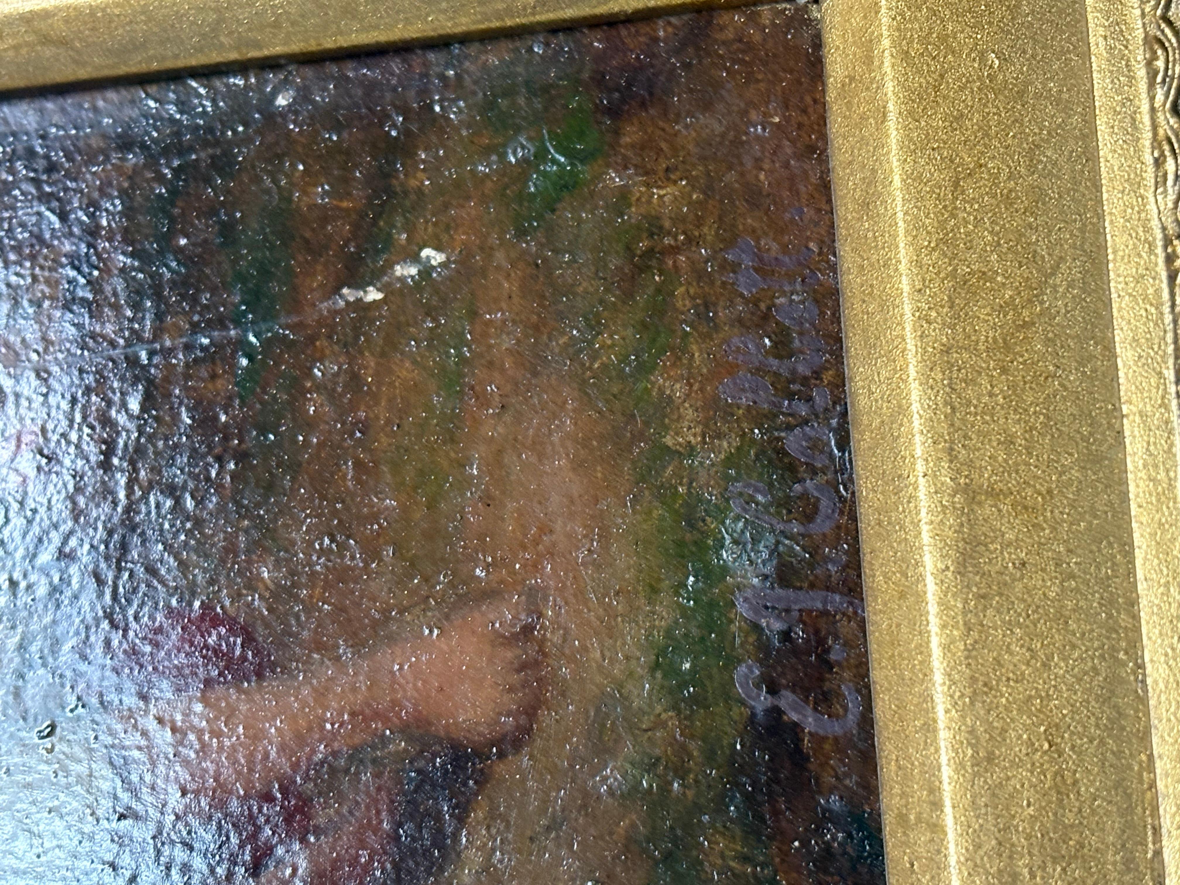 Edward John Cobbett Original Öl auf Karton 