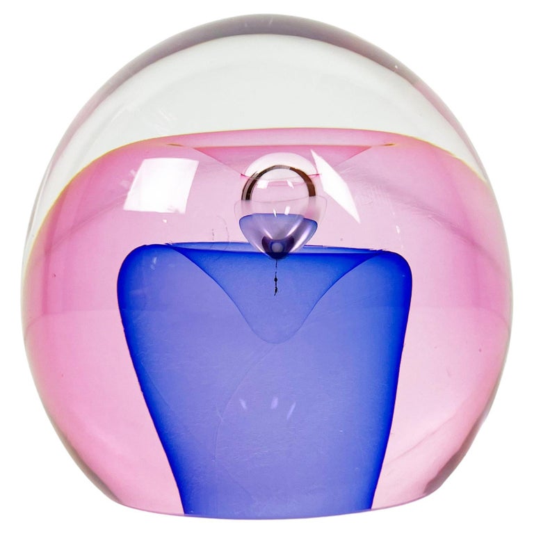 Edward Kachurik Glass Paperweight for Pa Art For Sale at 1stDibs