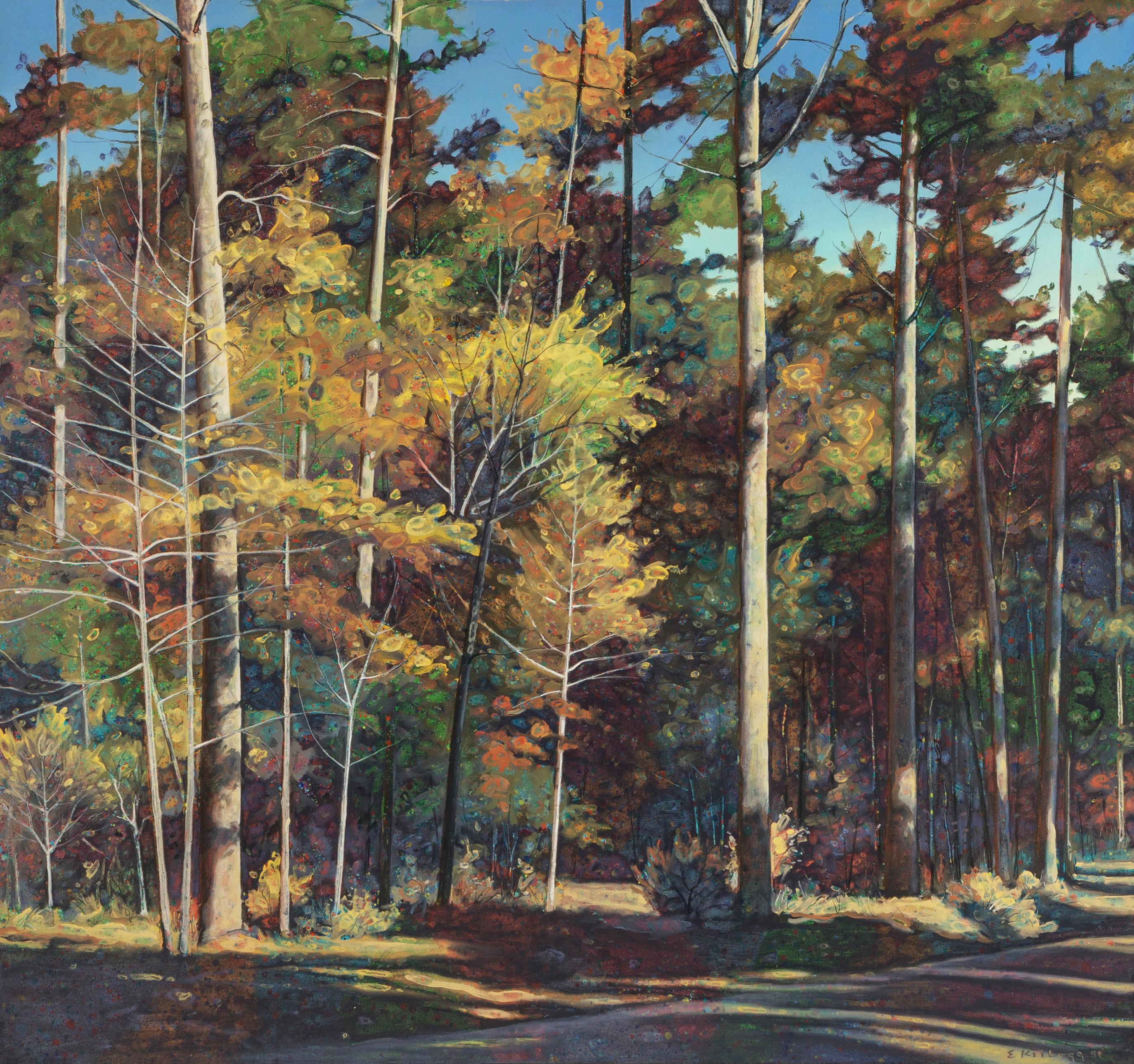 Edward Kellogg Landscape Painting - Woods at Chickamauga