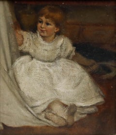 Edward Killingworth Johnson RWS (1825-1896) - Oil, Christening Gown
