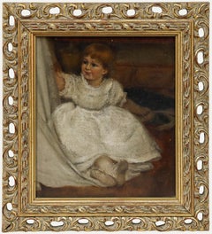 Edward Killingworth Johnson RWS (1825-1896) - Oil, Christening Gown