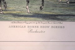 Edward King Lithograph "American Horse Show Scenes, Rochester"