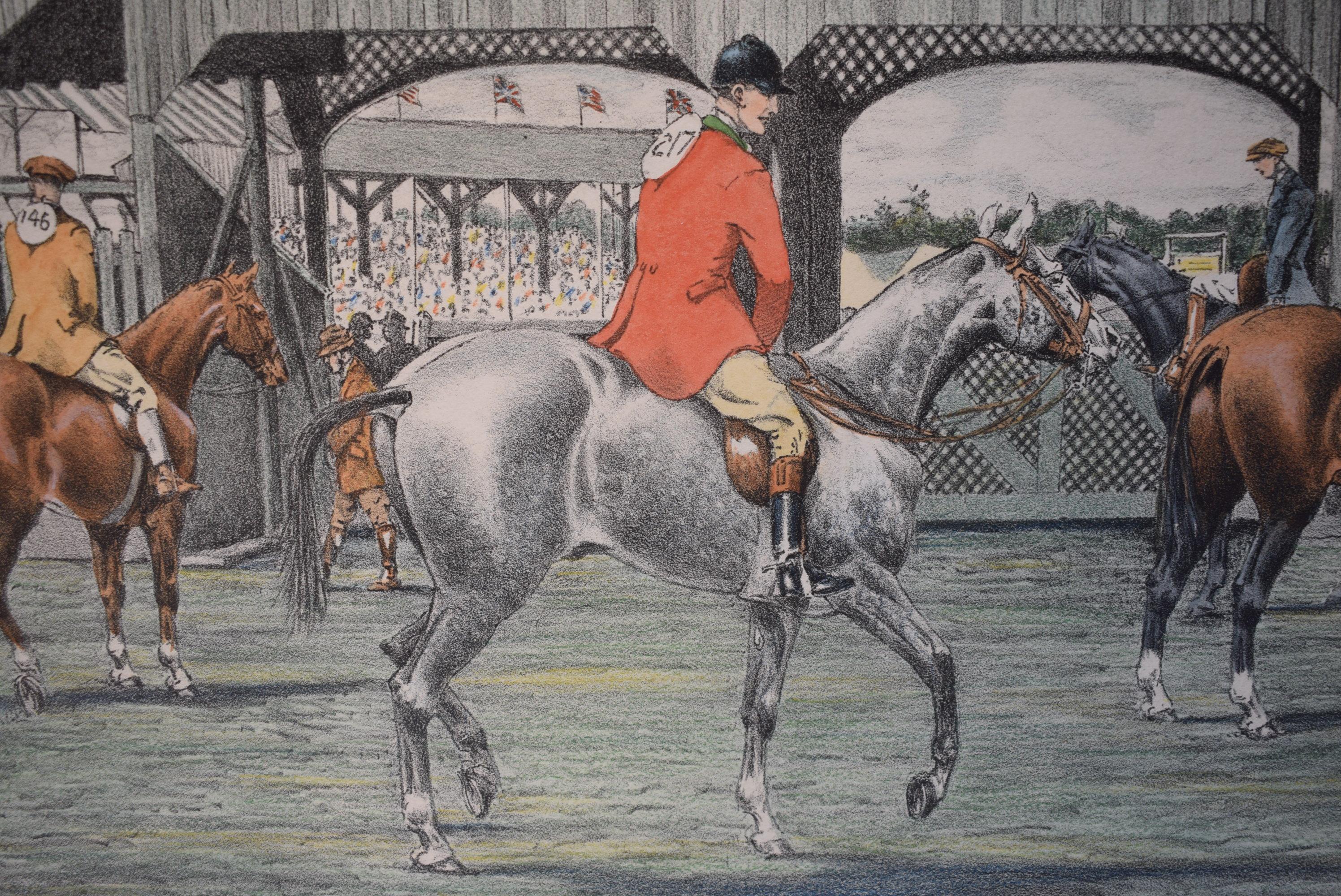 Edward King Lithographie „American Horse Show Scenes, Rochester“, Edward King im Angebot 4