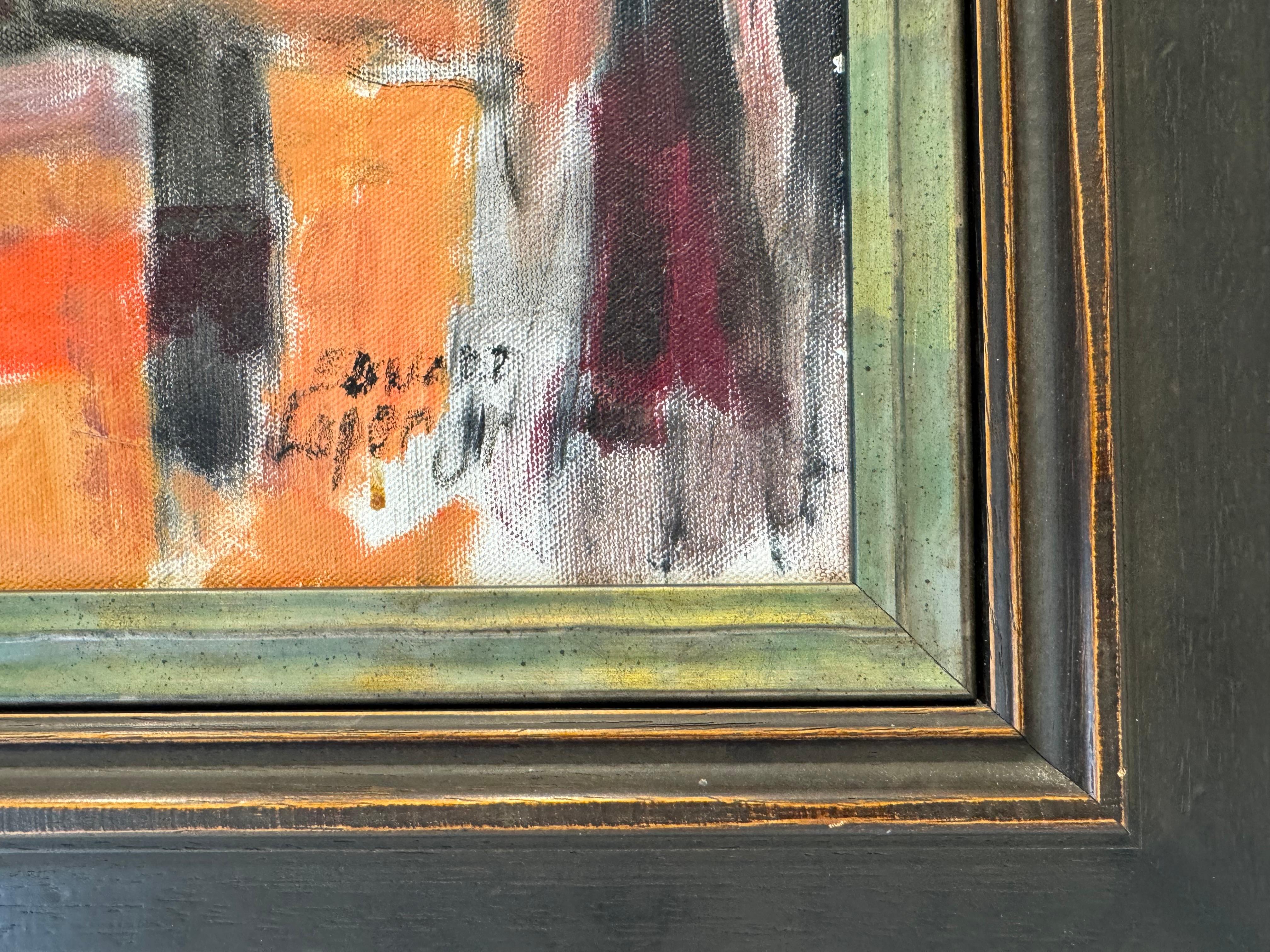 Philadelphia Market - Abstract Impressionist Painting by Edward L. Loper Jr.