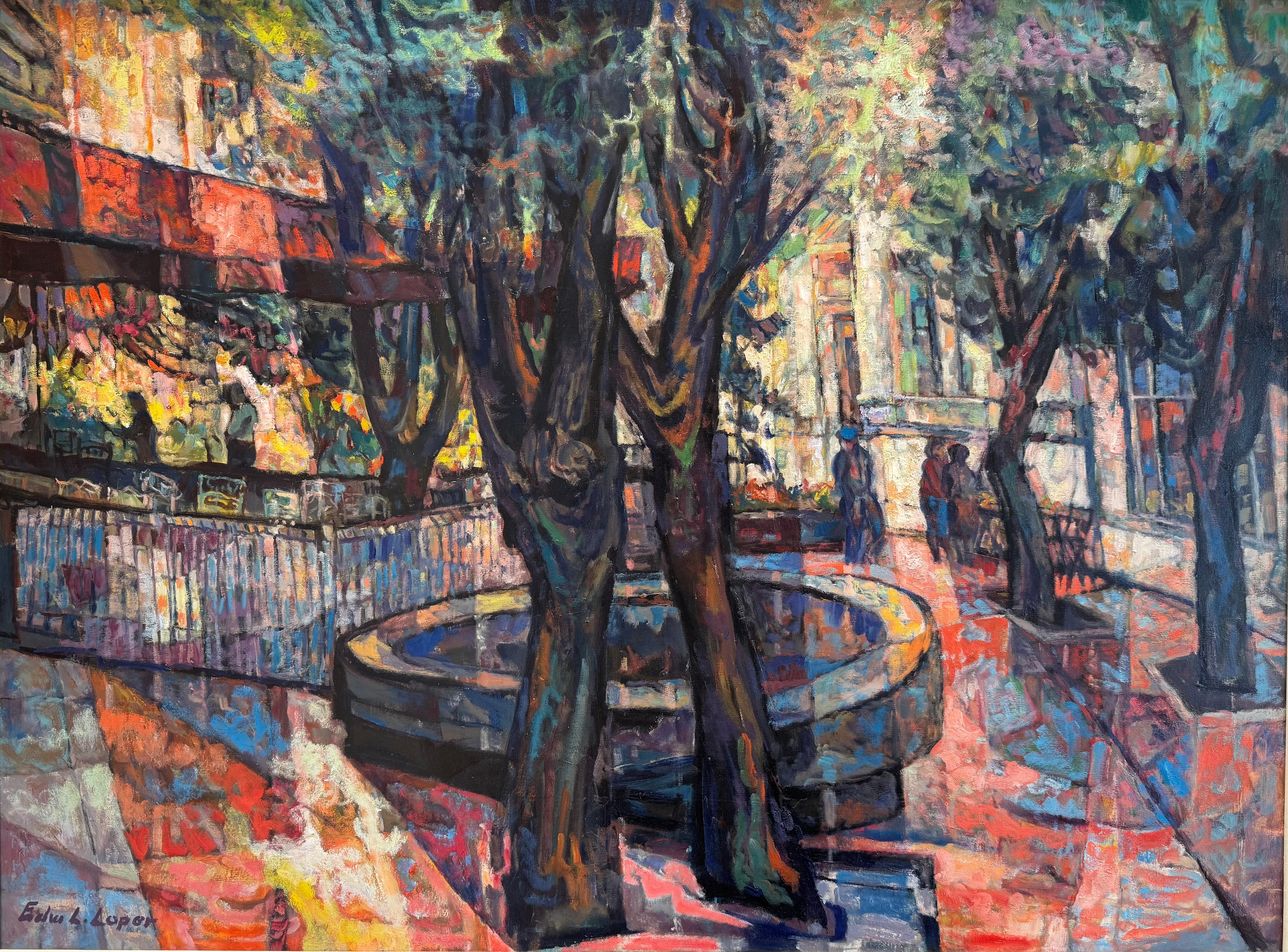 Abstract Painting di Edward L. Loper Sr - Market Street