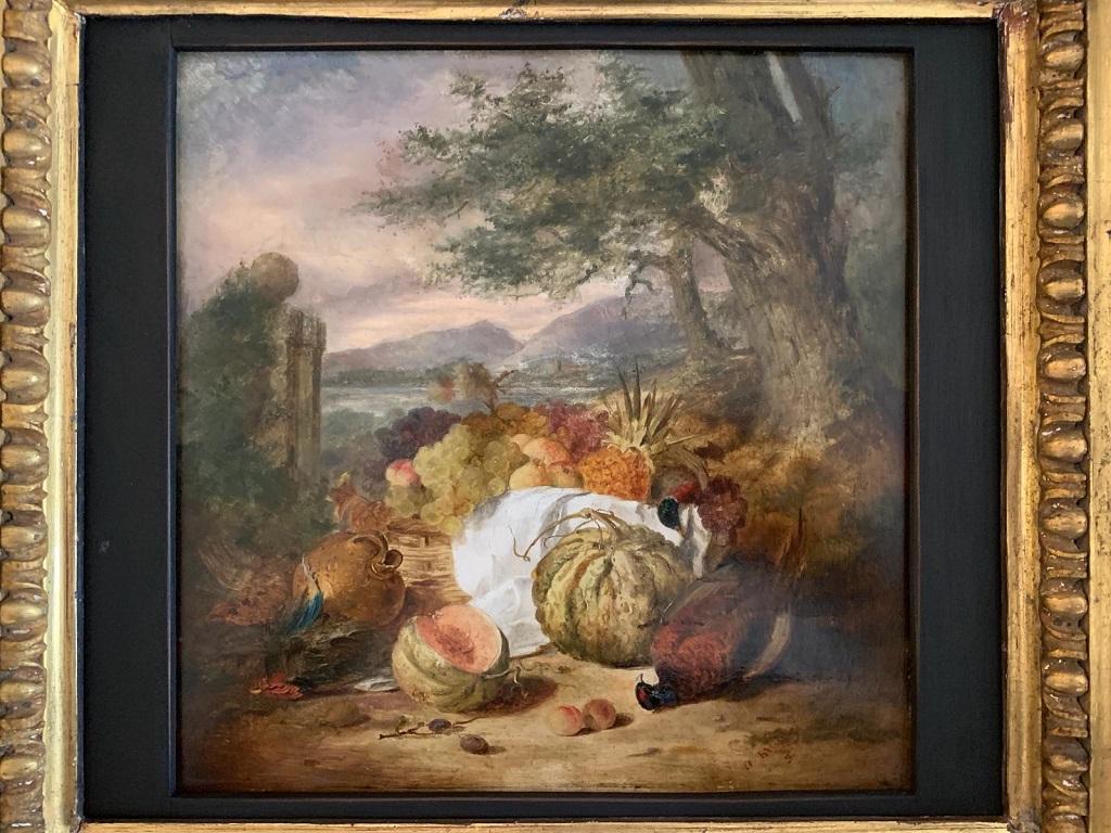 Nature morte  - Peinture à l'huile d'Edward Ladell, 1870 environ. en vente 1