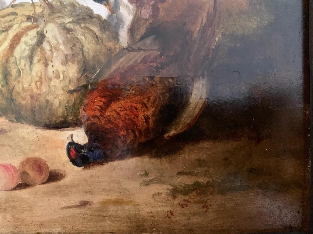 Nature morte  - Peinture à l'huile d'Edward Ladell, 1870 environ. en vente 2