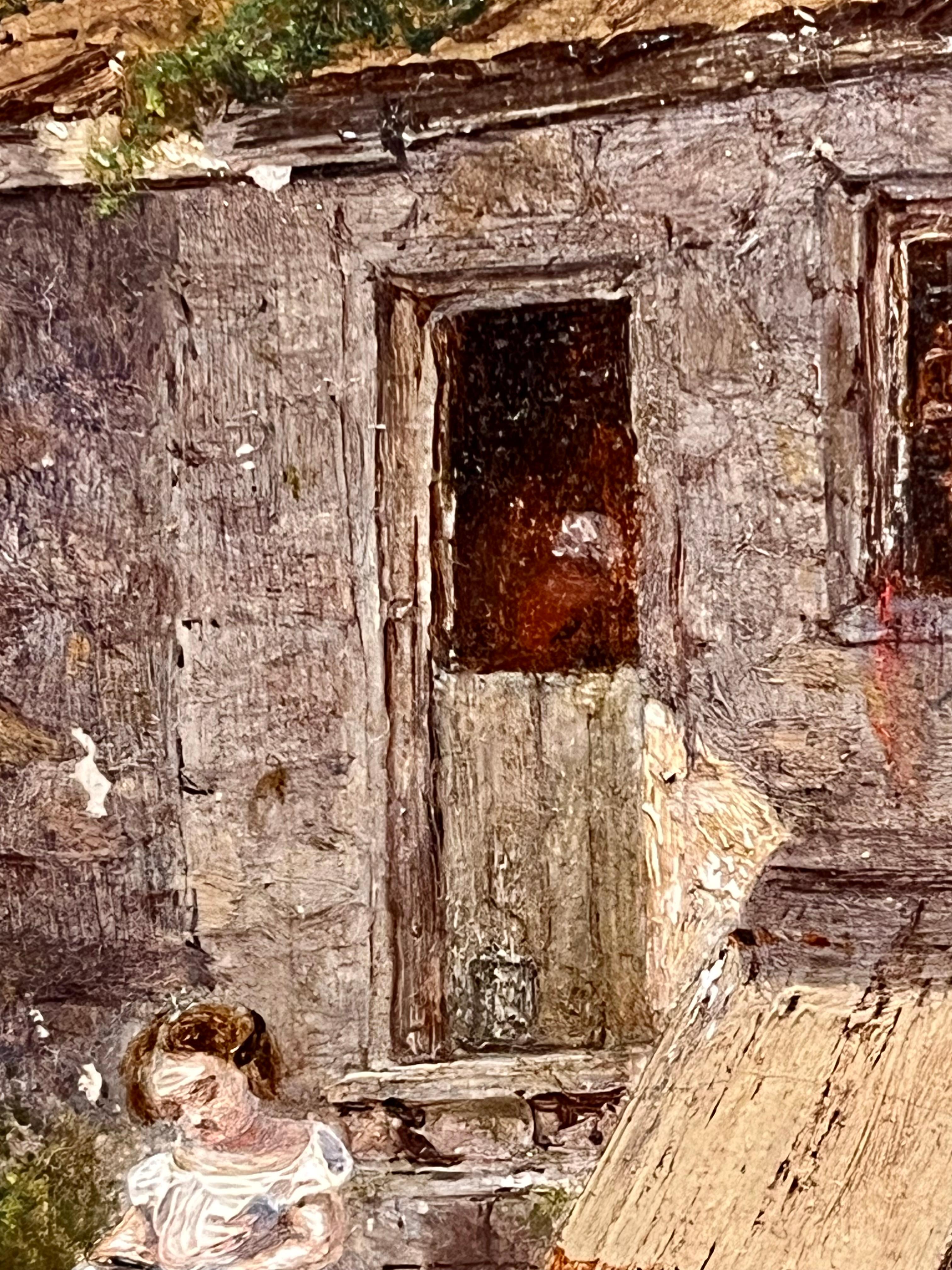 Niña leyendo por casa en venta 1