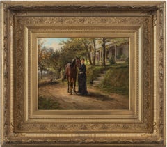 Trusted Companions, a genre scene by Edward Lamson Henry (1841-1919, American)