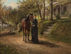 Trusted Companions, a genre scene by Edward Lamson Henry (1841-1919, American)