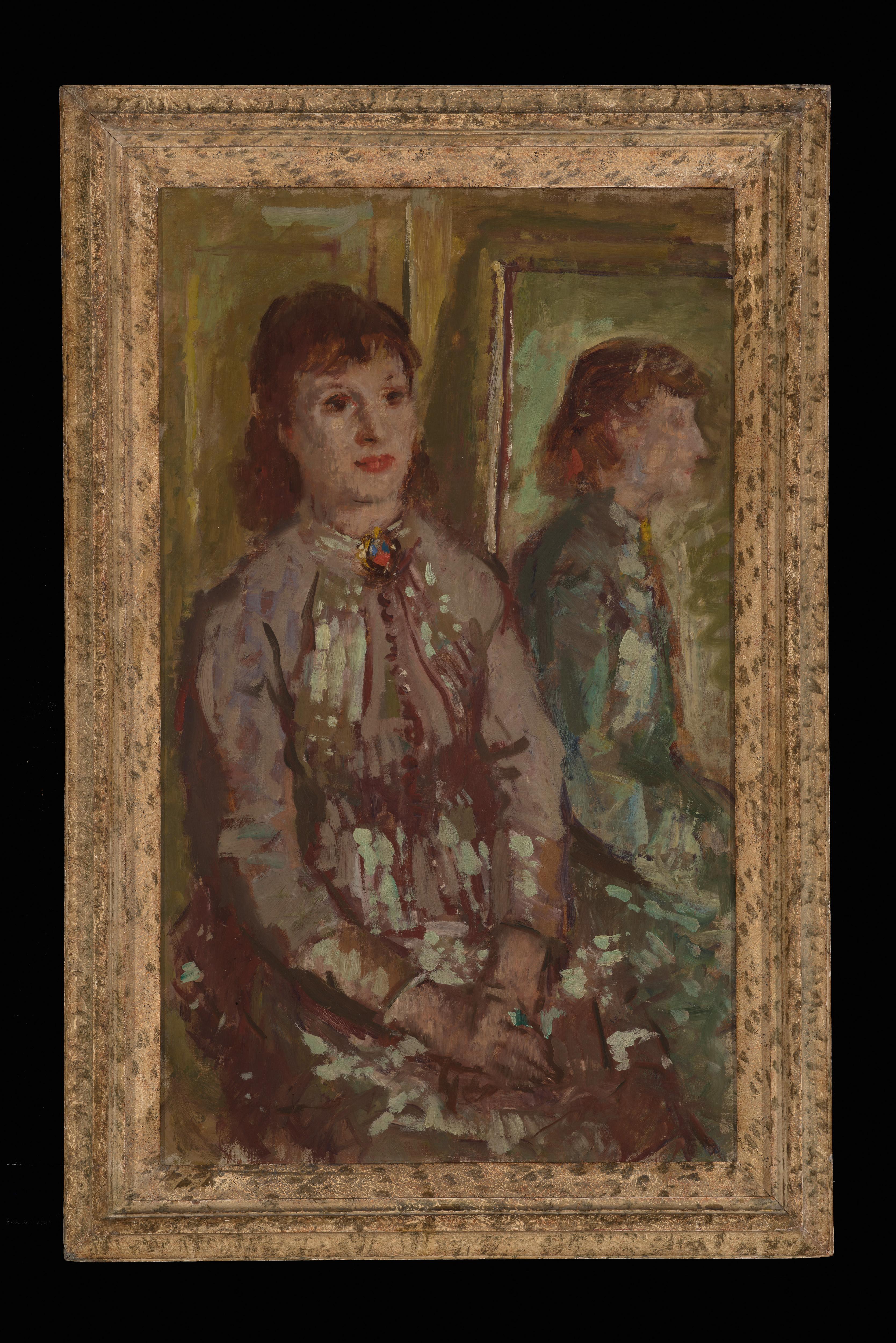 Portrait Painting di Edward Le Bas - Ritratto di Molly Le Bas