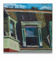 Titre inconnu, acrylique sur toile, maison de Détroit