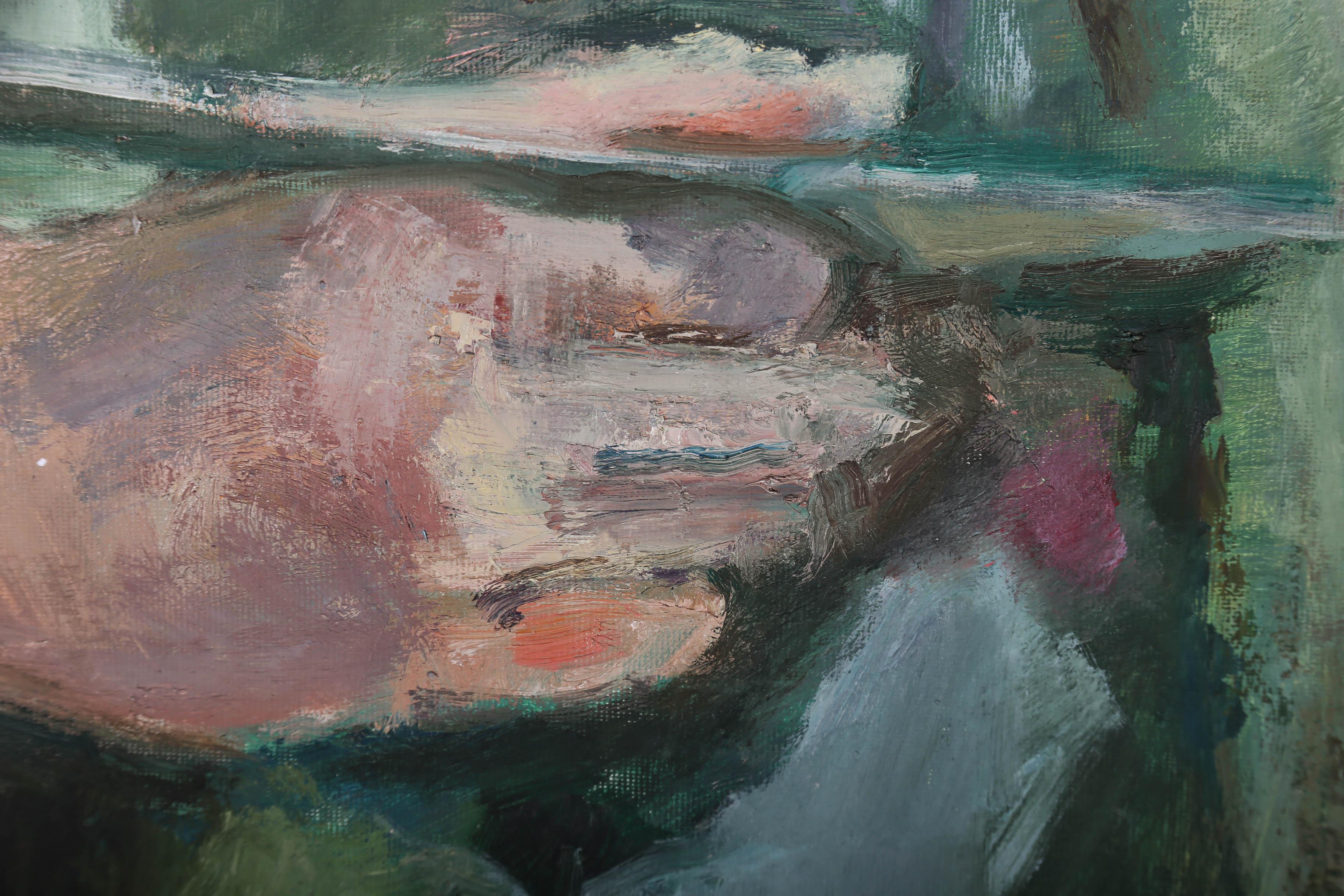 Edward Lewis (1936-2018) - Contemporary Oil, Male Form 4