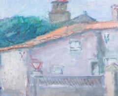 Edward Lewis (1936-2018) - Olio contemporaneo firmato e incorniciato, Azay, Francia