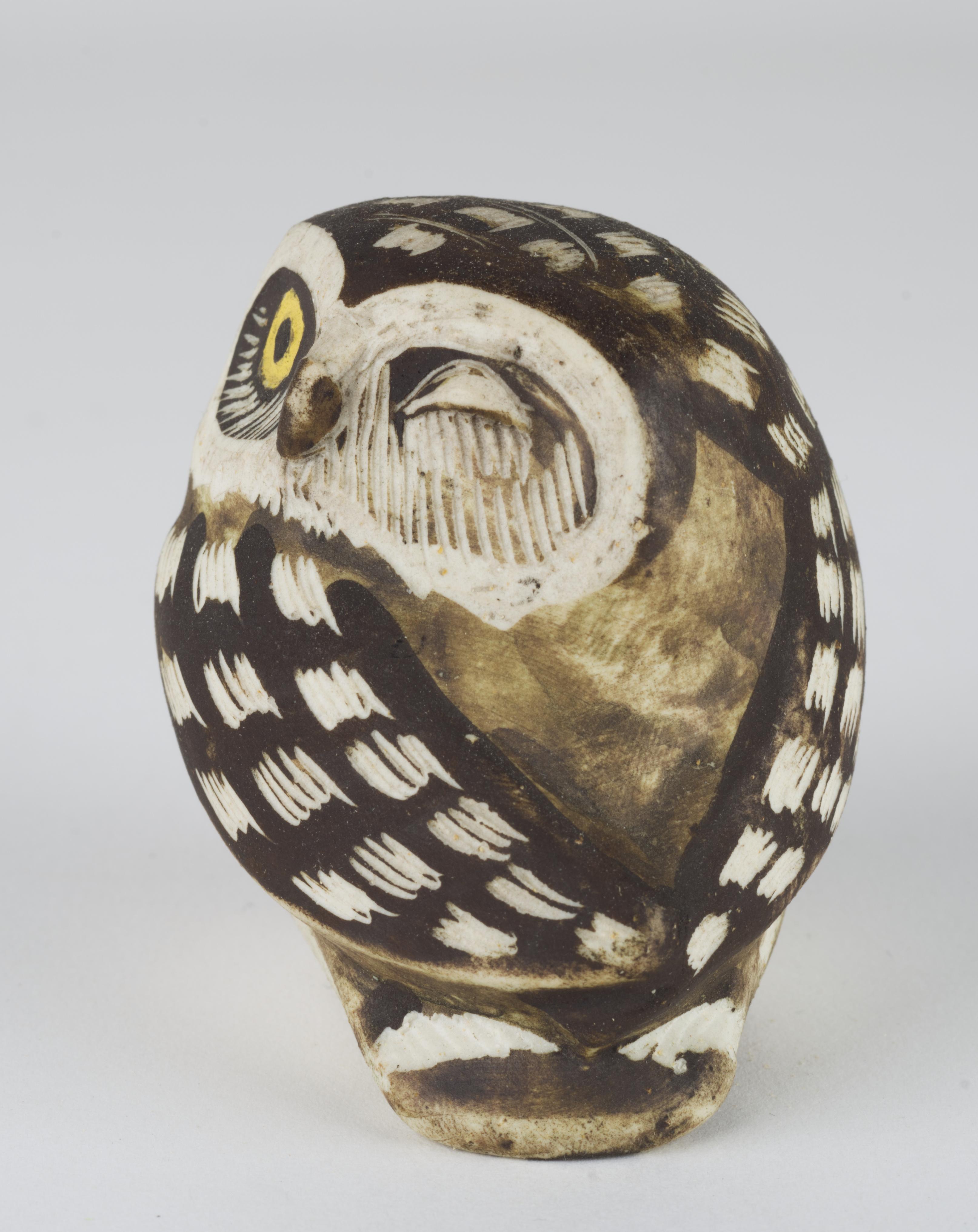 Mid-Century Modern Edward Lindahl for Gustavsberg Knip Wink Owl Sweden 1960s For Sale