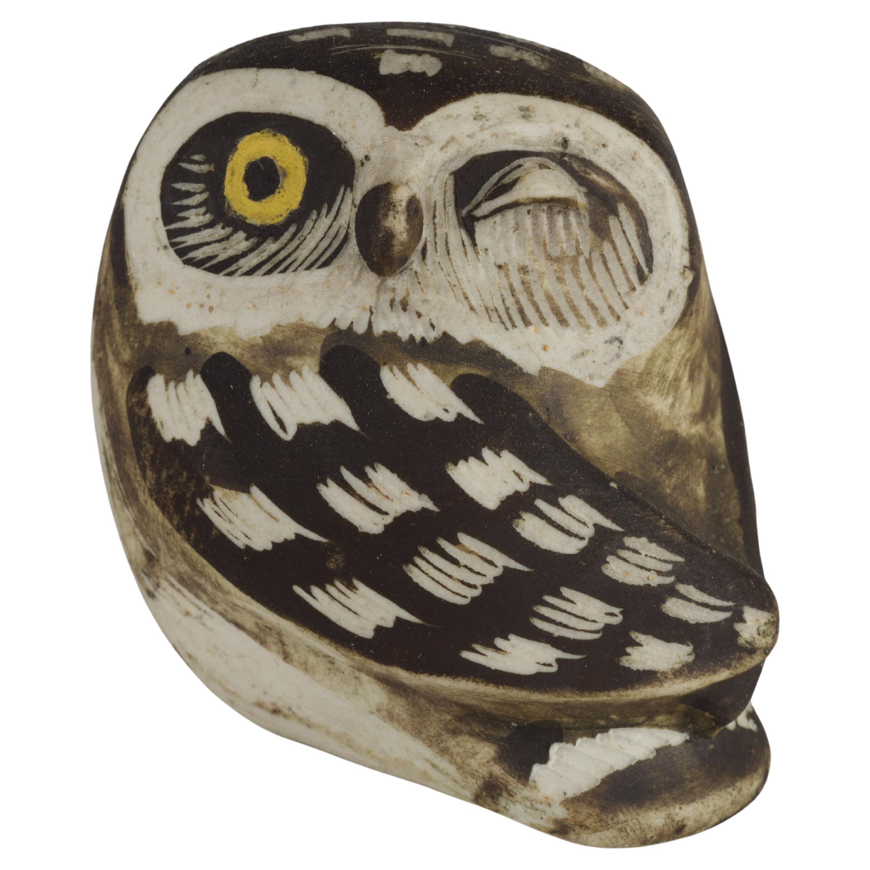 Edward Lindahl for Gustavsberg Knip Wink Owl Sweden 1960s For Sale
