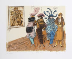 Salon d'Automne, lithographie d'art populaire d'Edward M. Plunkett