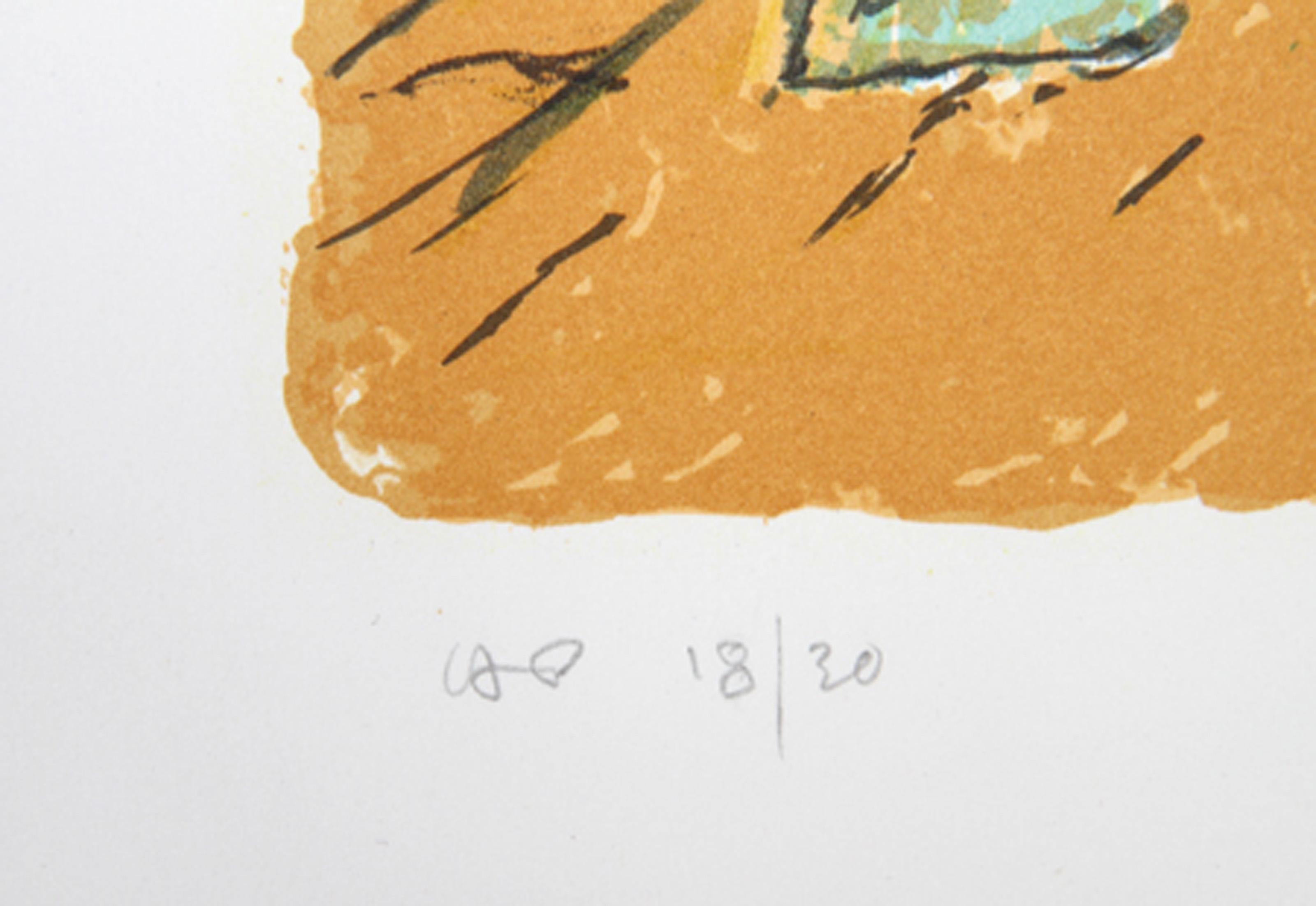UFO CA 1912, Surrealist Lithograph by Edward M. Plunkett For Sale 3