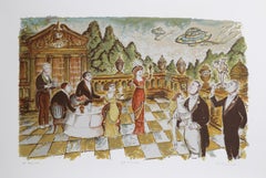 UFO ca. 1913, lithographie d'art populaire d'Edward M. Plunkett