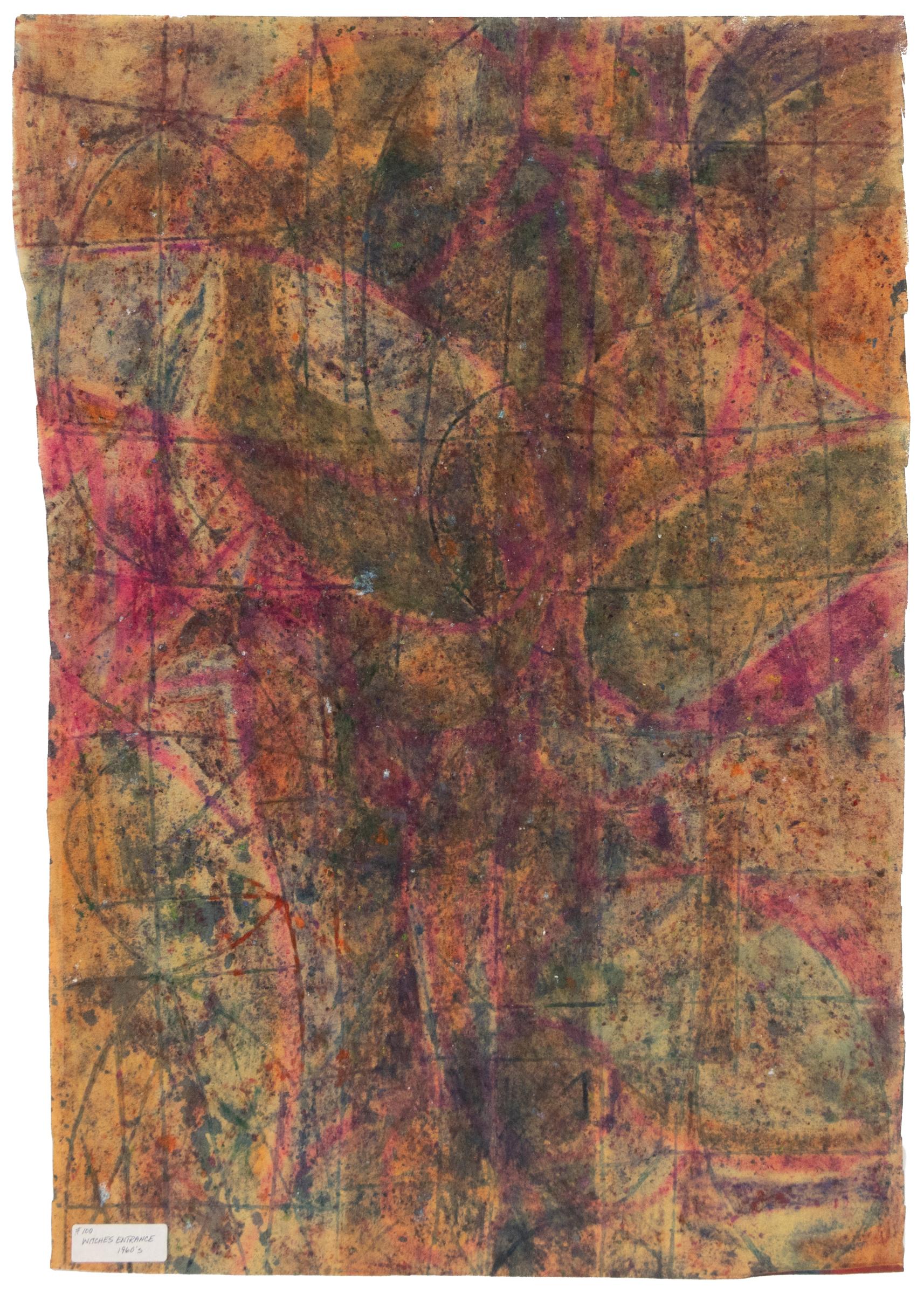 A dynamic and boldly imaginative work by celebrated mid-century Denver artist Edward Marecak, 