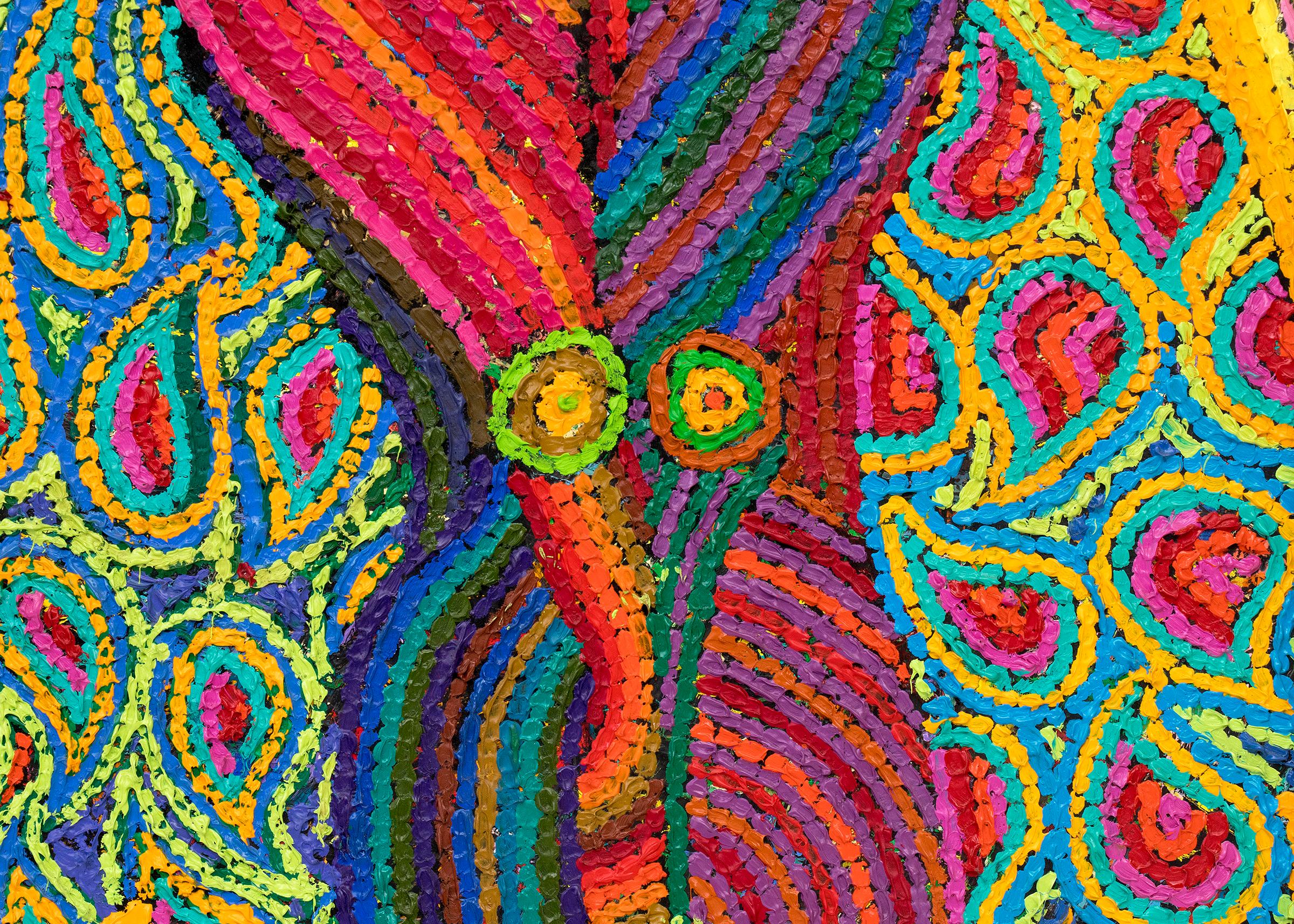 “Clowns, Jugglers and Acrobats” by Edward Marecak, 1986 Abstract Circus Art For Sale 2