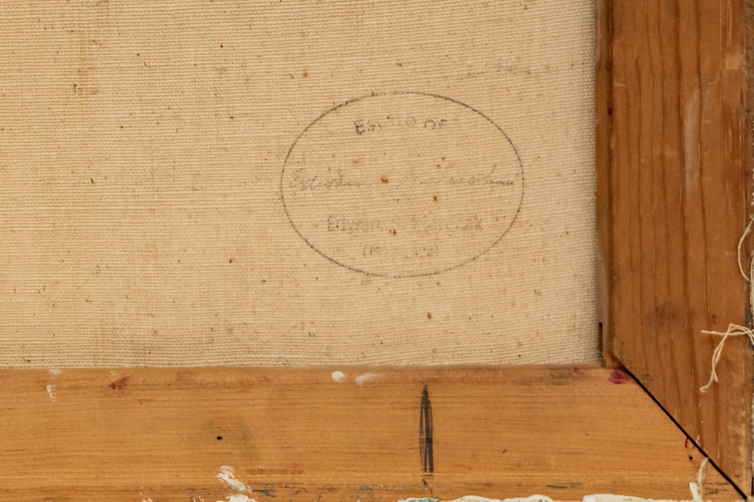 Edward Marecak “Still Life with Smiling Face” 1969 Original Oil Painting en vente 4