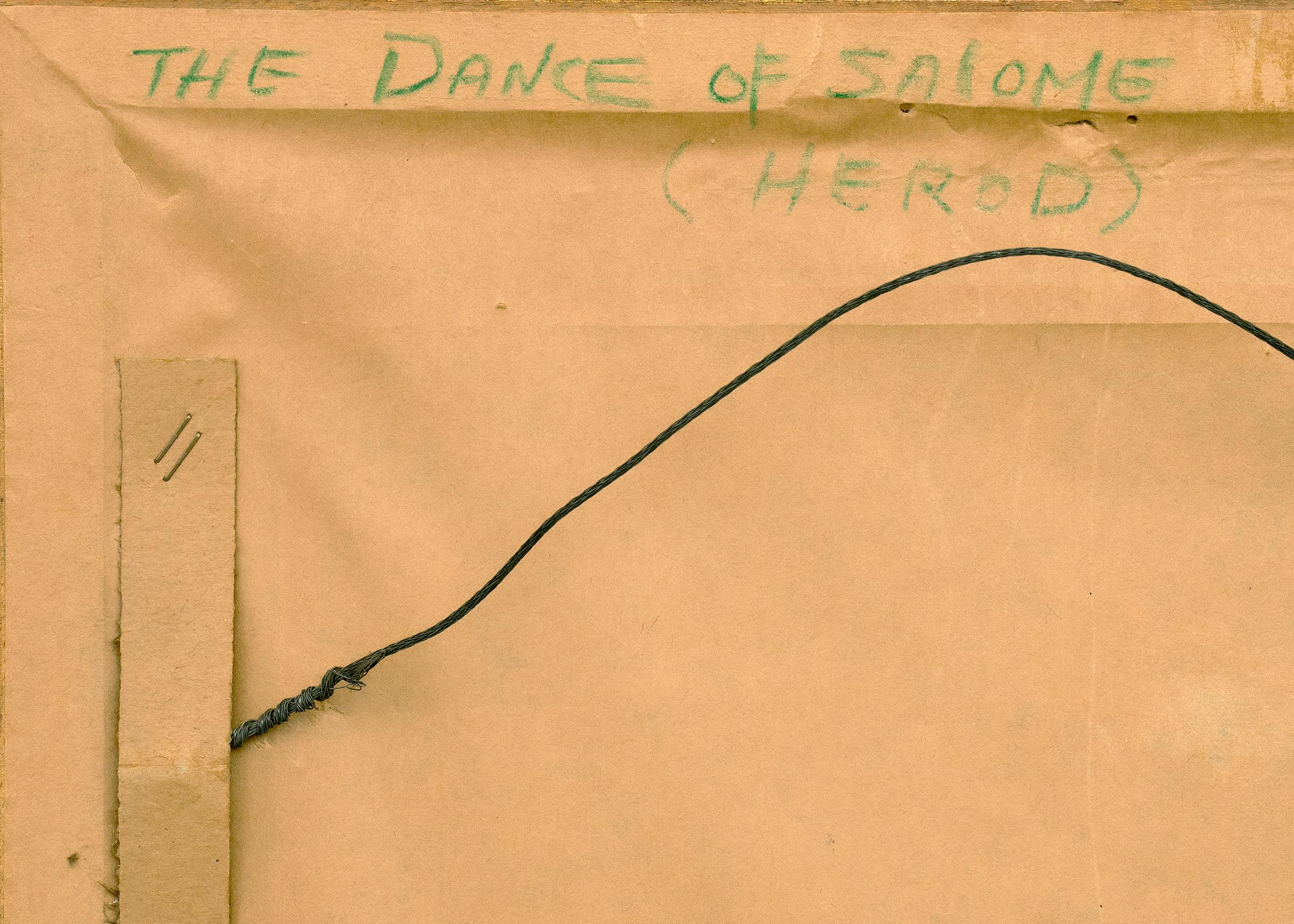 The Dance of Salome, Abstraktes, figurales, gerahmtes Triptychon, 1960er Jahre Ölgemälde im Angebot 12