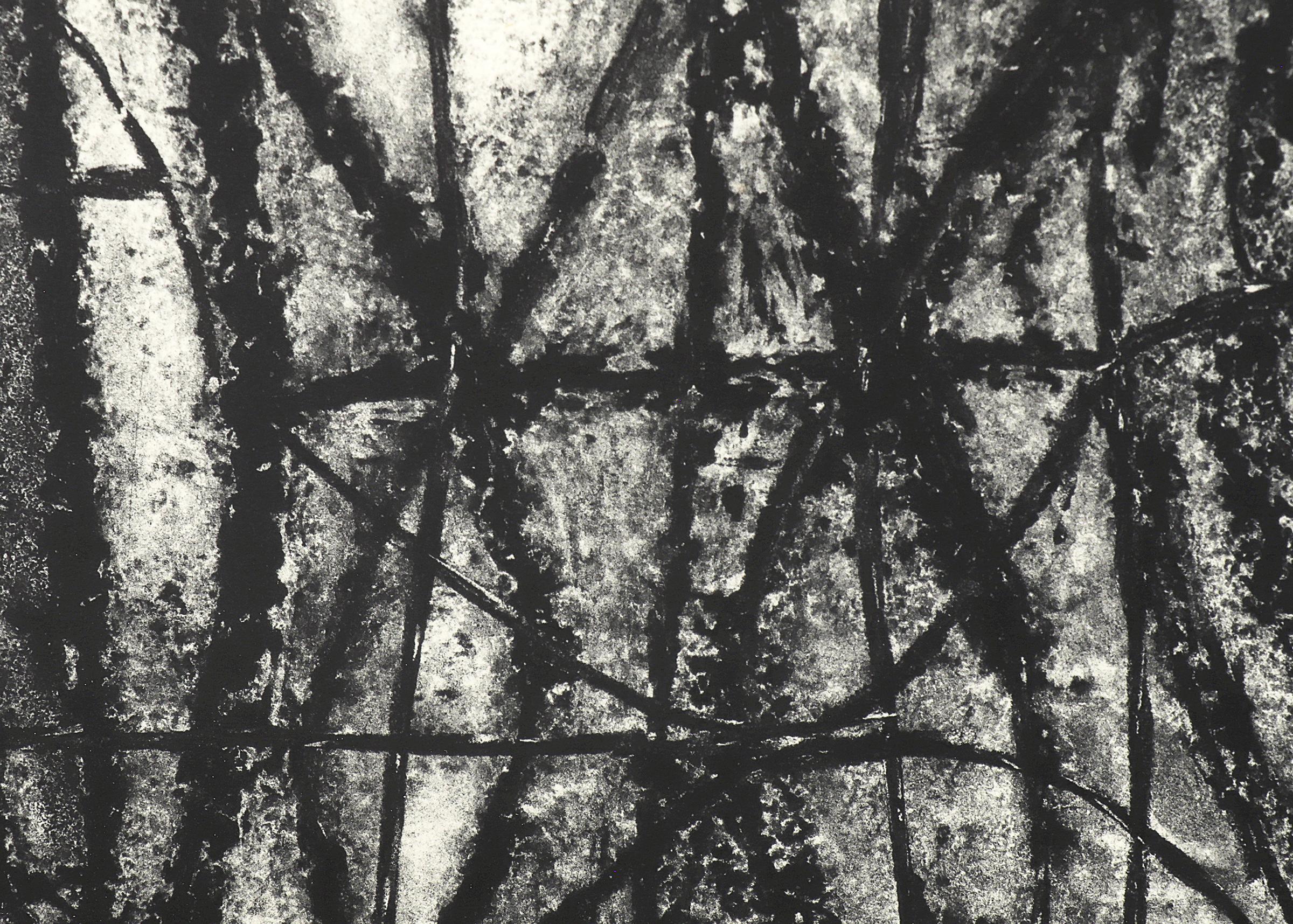 Lines and Shapes (6/8), Mid Century Modern Framed Black White Abstract Print 9