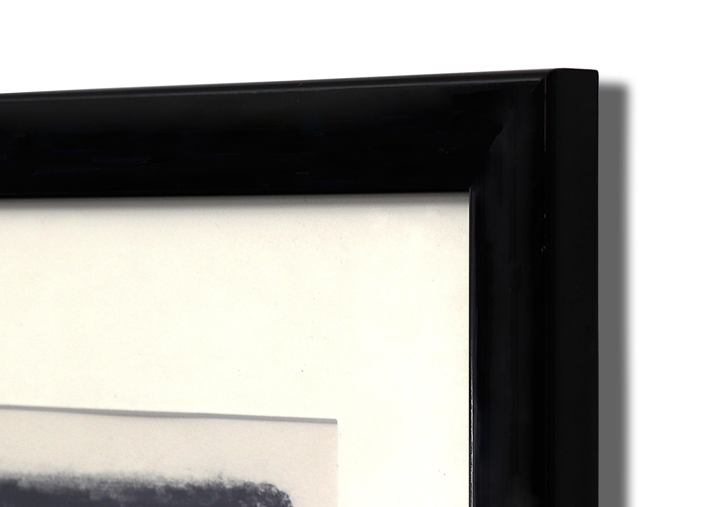 Lines and Shapes (6/8), Mid Century Modern Framed Black White Abstract Print 11